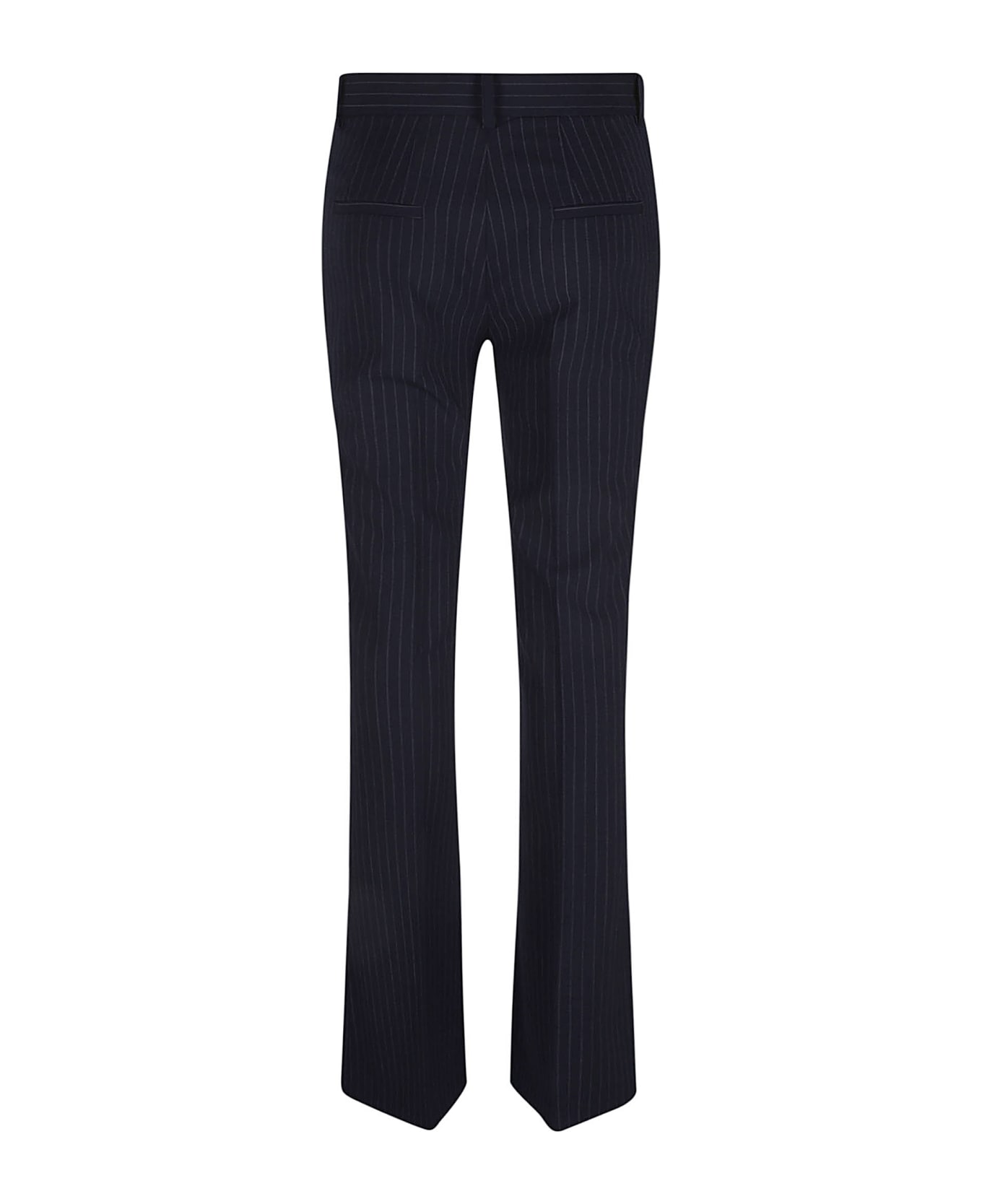 N.21 Pinstripe Trousers - Blu/grigio