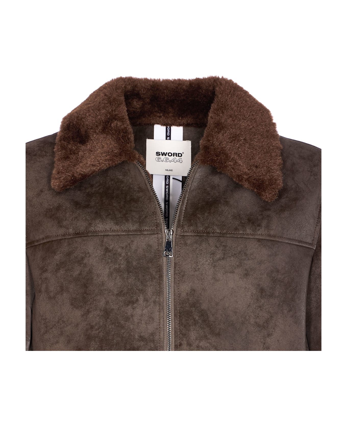 S.W.O.R.D 6.6.44 Fake Fur Jacket - Brown