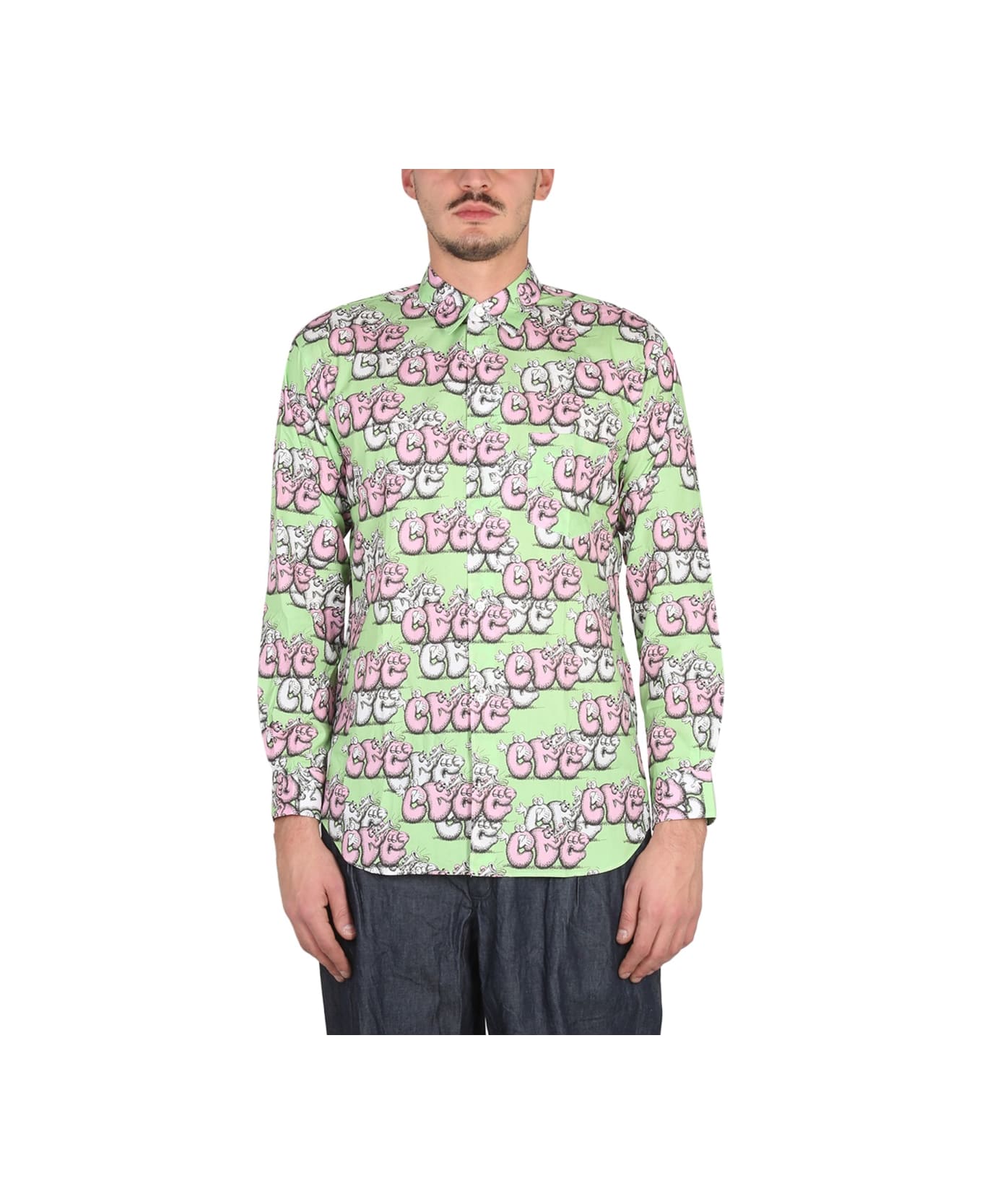 Comme des Garçons Shirt Shirt With Print X Kaws - MULTICOLOUR シャツ