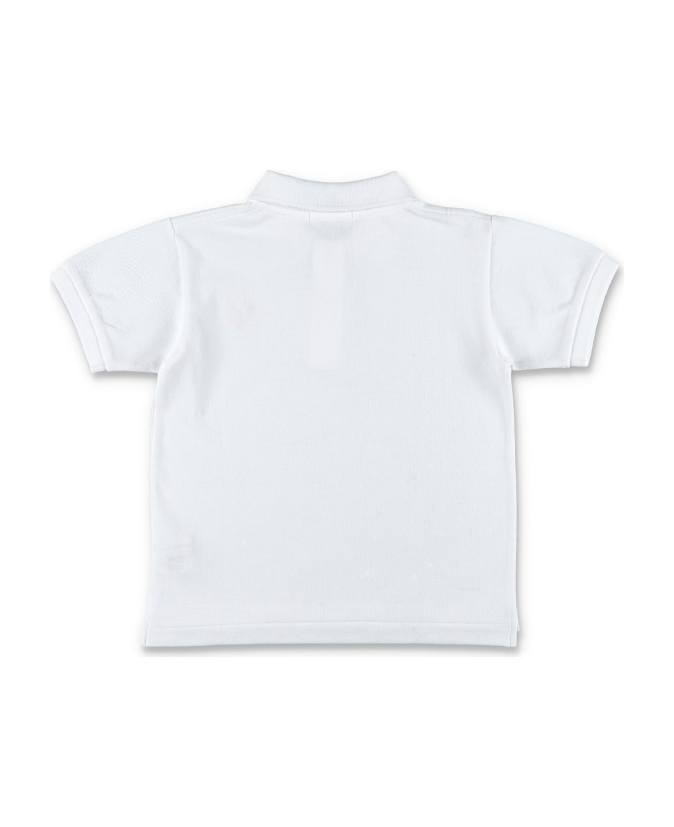 Comme des Garçons Play Red Heart Patch Polo Shirt - WHITE Tシャツ＆ポロシャツ