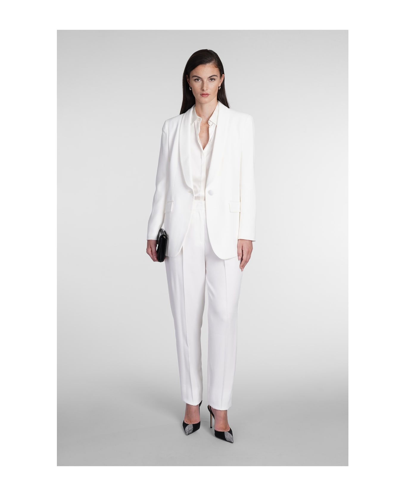 Emporio Armani Shirt In White Silk - white