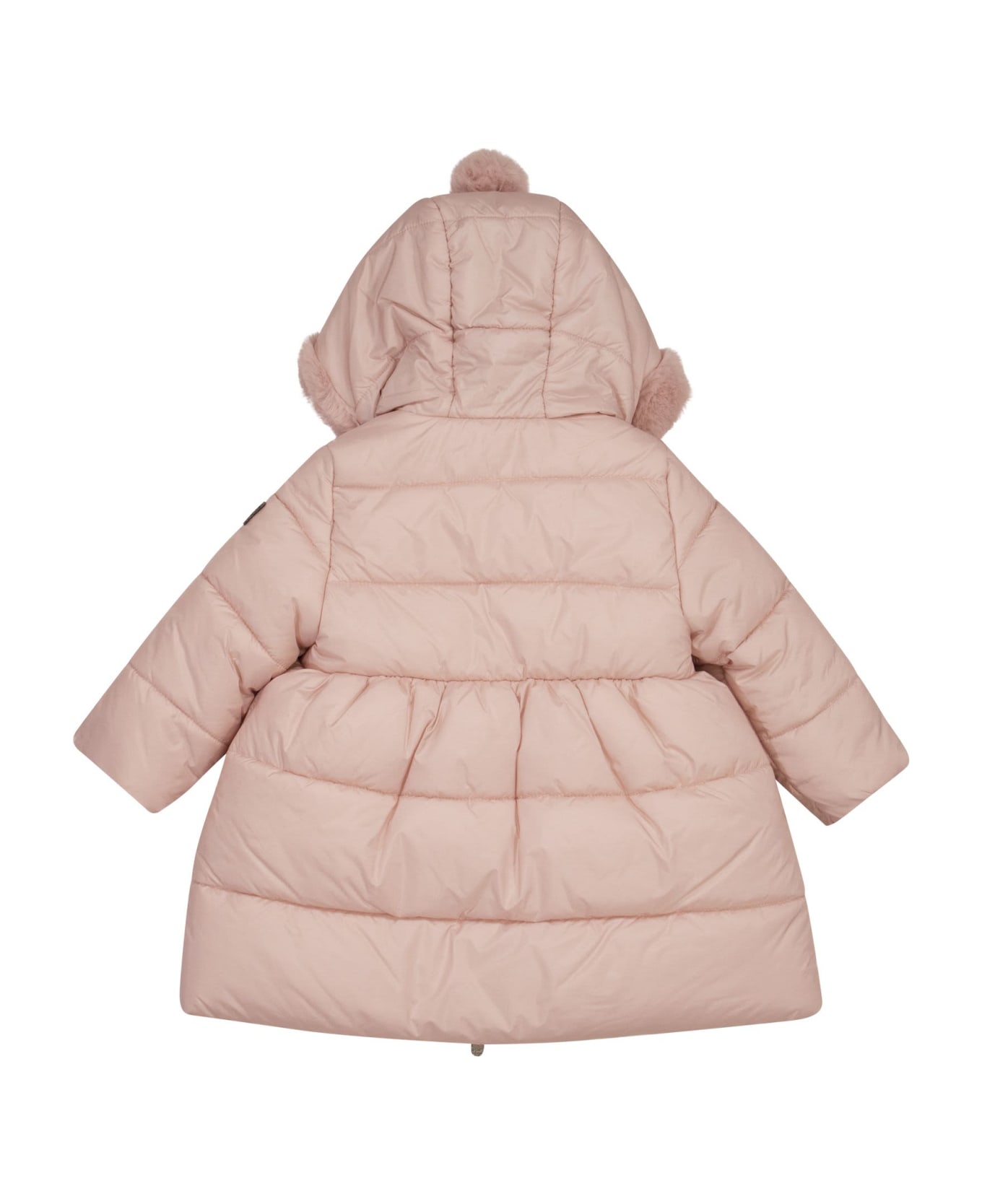 Il Gufo Long Jacket With Hood And Pompom - Pink