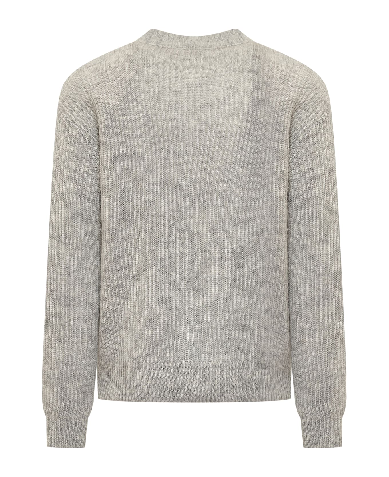 Drôle de Monsieur Cardigan With Logo - Grey