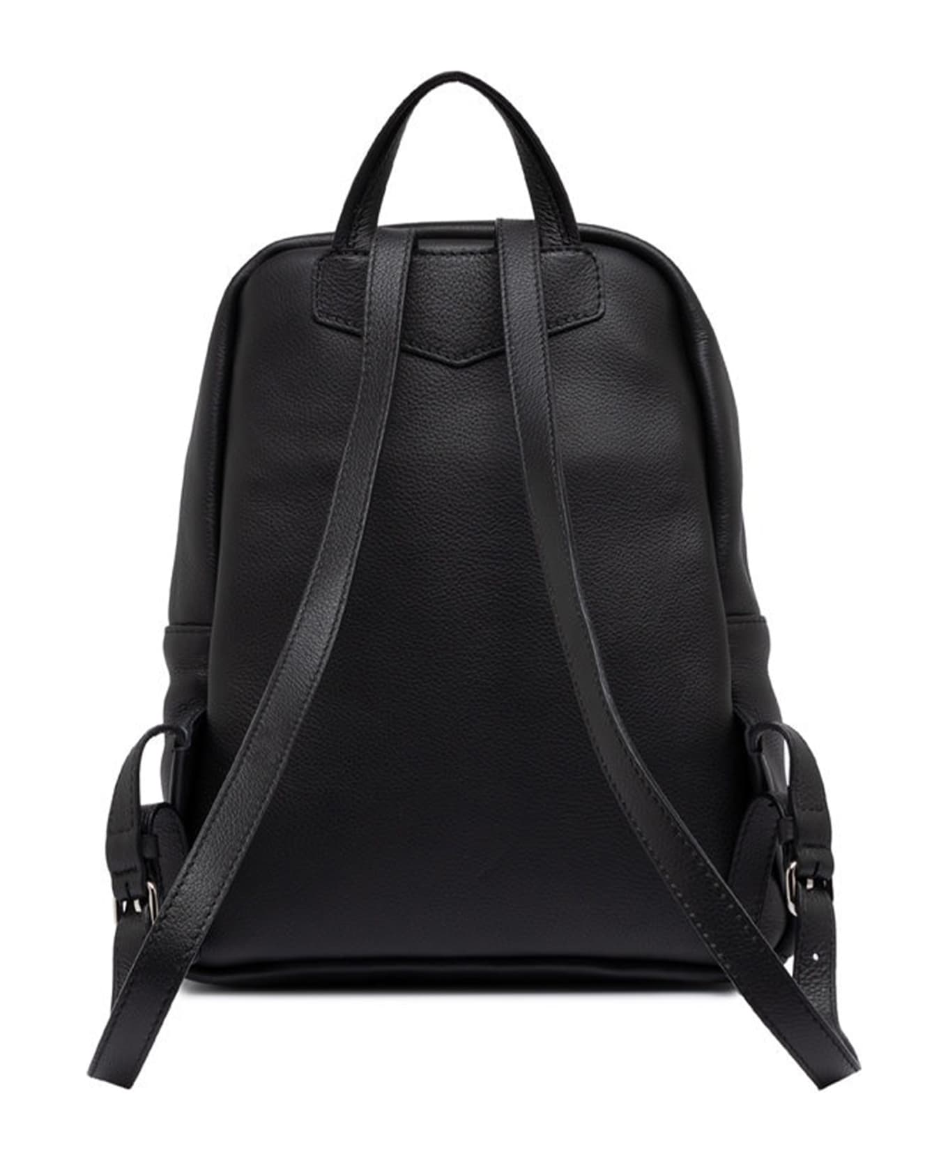 Gianni Chiarini Ambra Backpack In Matt Effect Leather - NERO バックパック