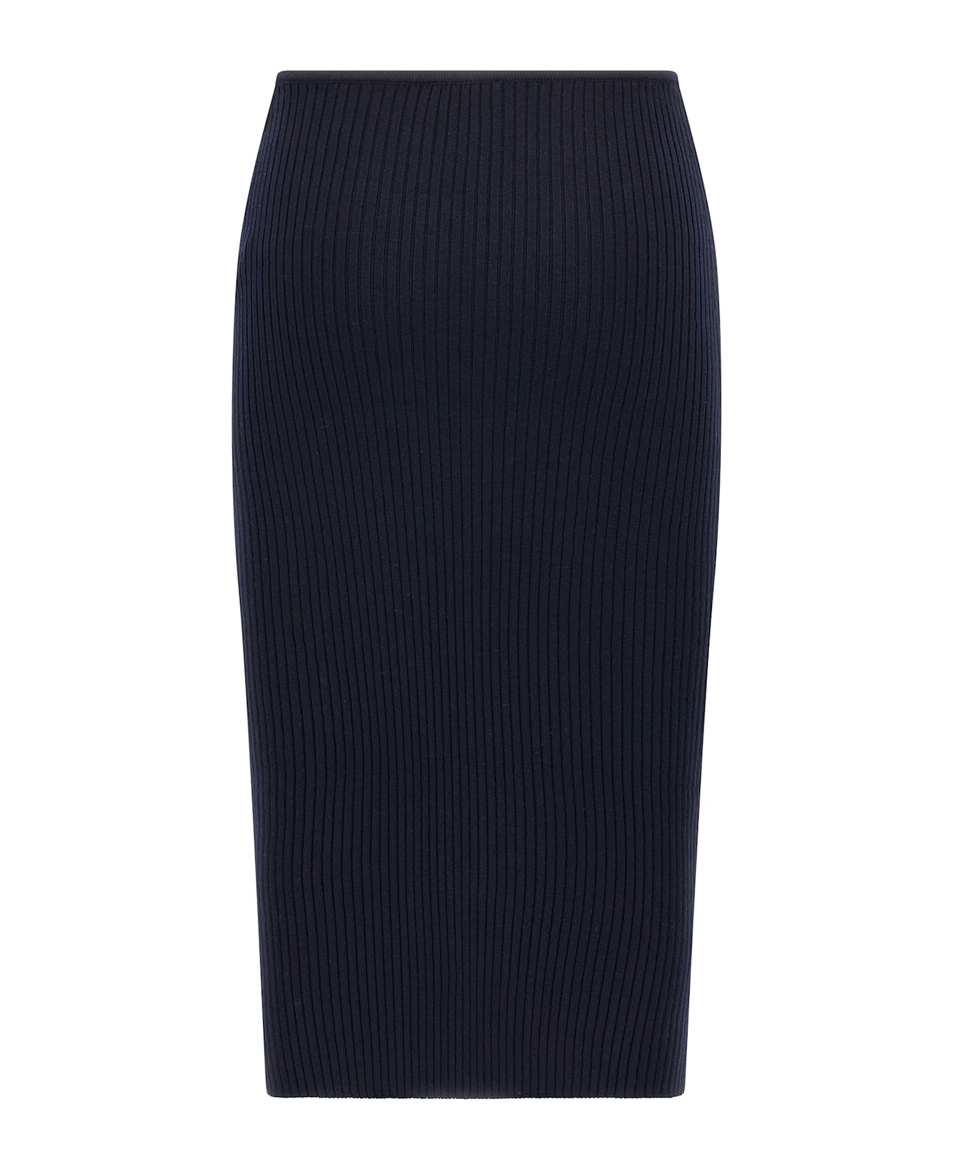 Courrèges 
loop Rib Knit
 Skirt - Blue