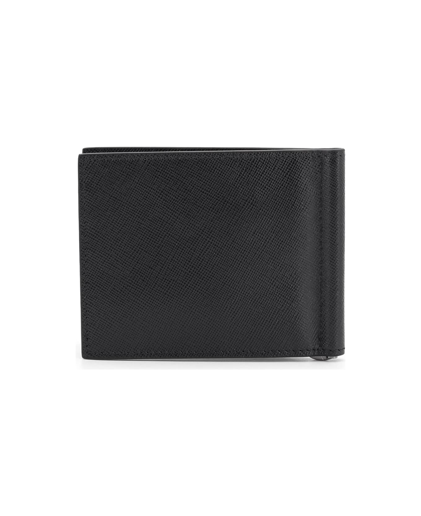 Kiton Leather Card Holder - Black