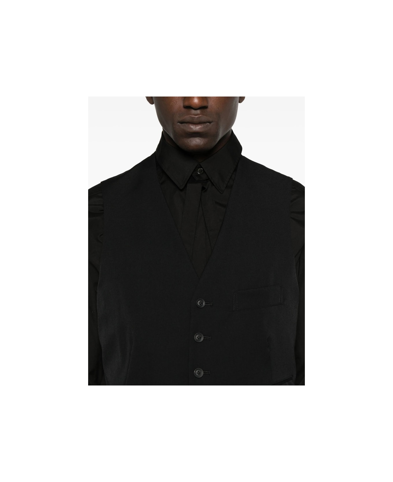 Yohji Yamamoto Waistcoat - BLACK