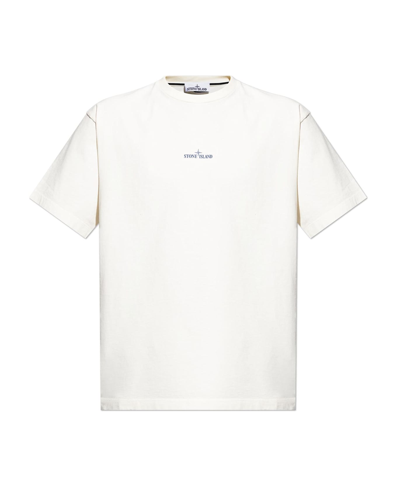 Stone Island T-shirt With Printed Logo - White