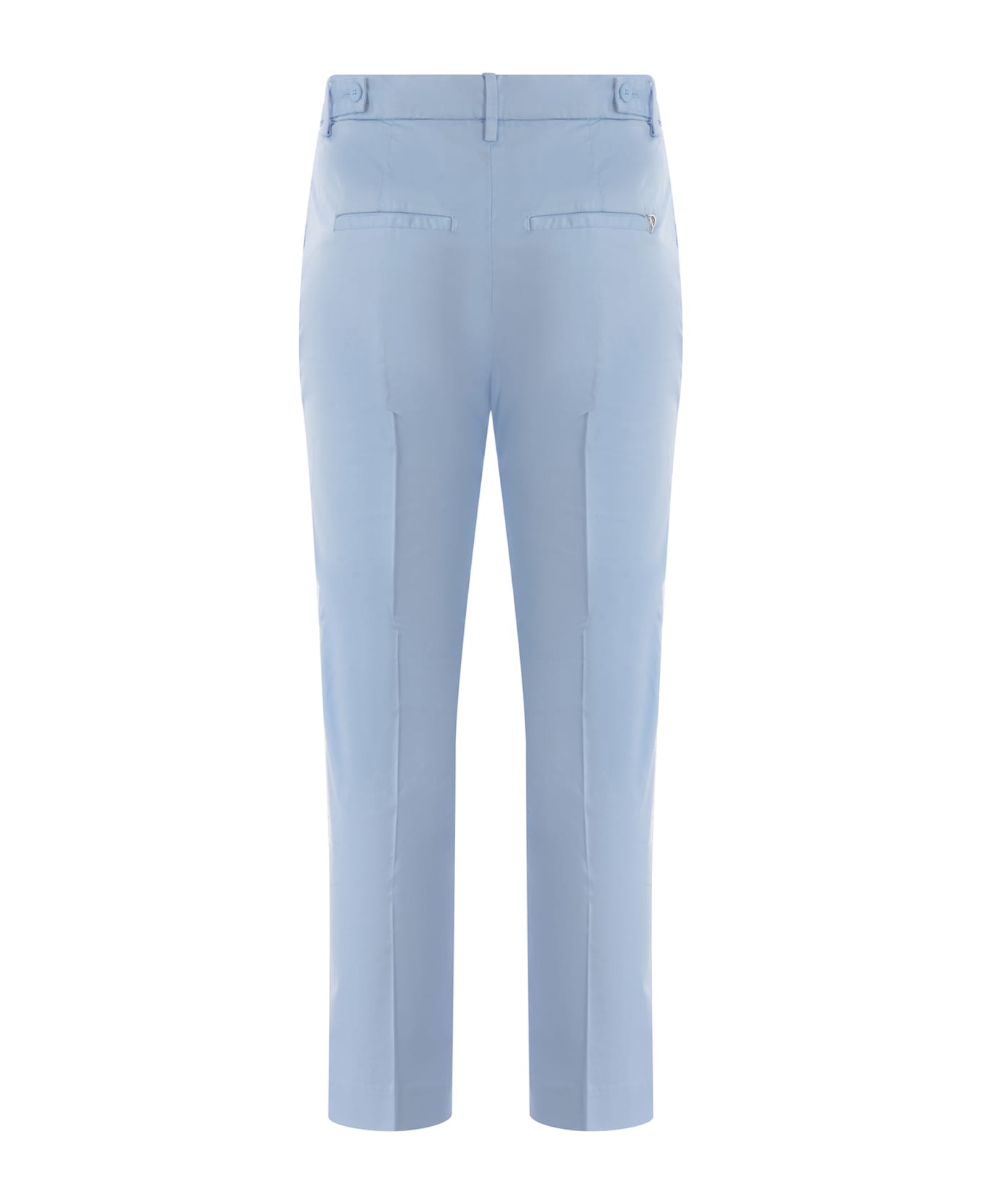 Dondup Trousers Dondup "ariel" Made Of Cotton - Celeste