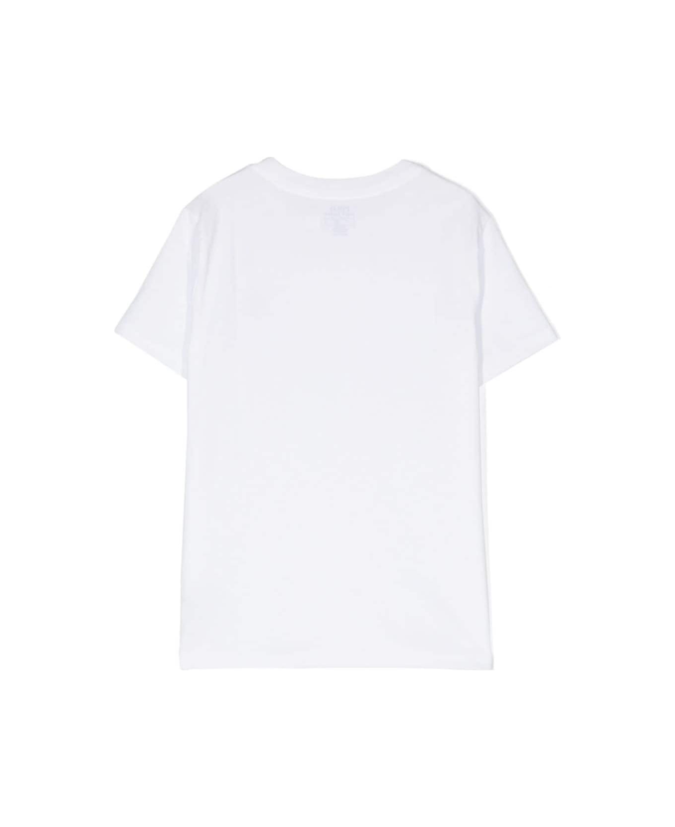 Polo Ralph Lauren White T-shirt With Logo In Cotton Boy - White
