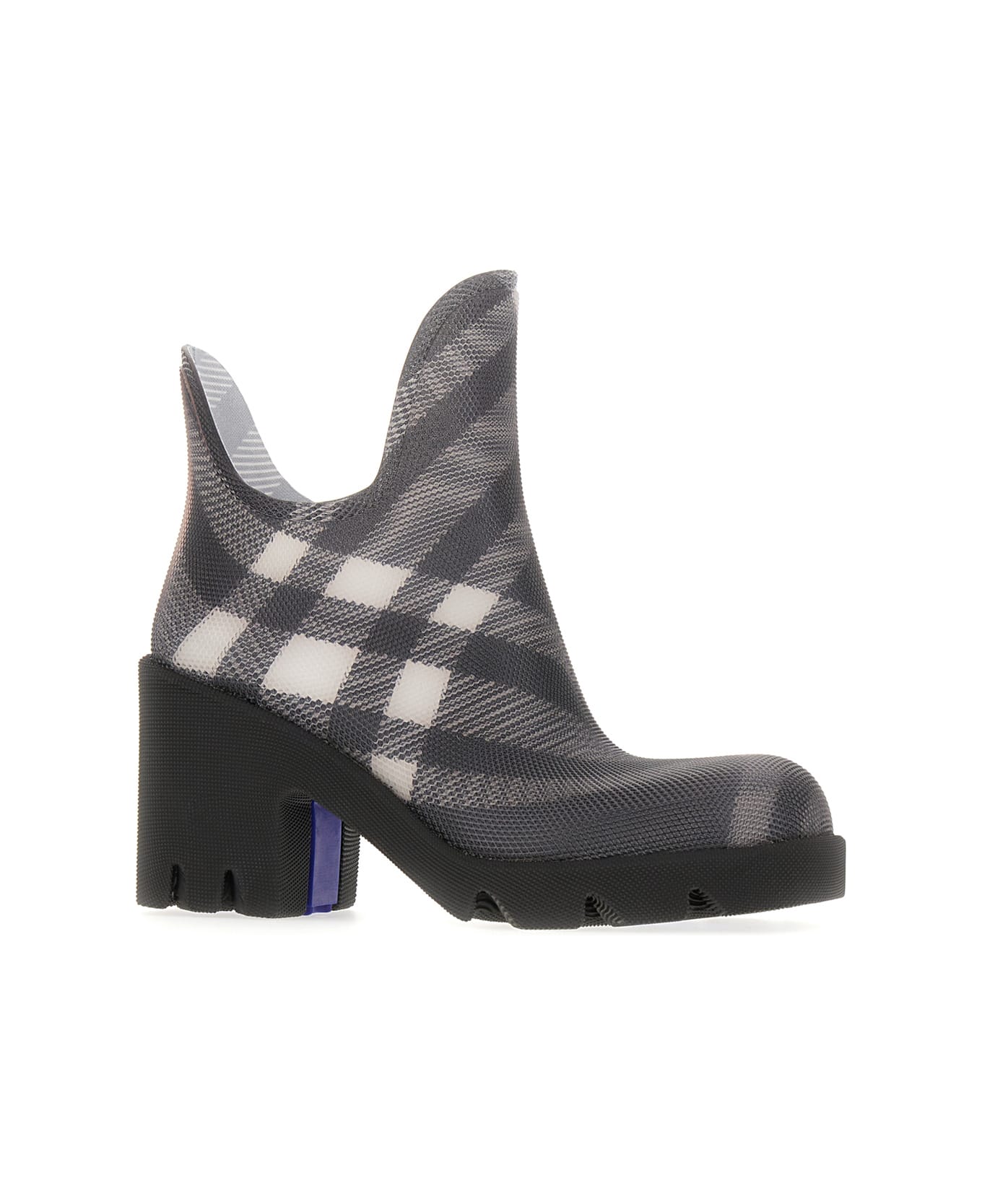 Burberry Printed Rubber Marsh Ankle Boots - BLACKIPCHK