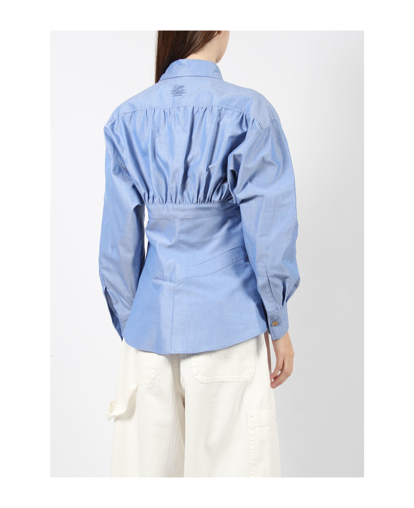 Etro Oxford Cotton Shirt - Blue