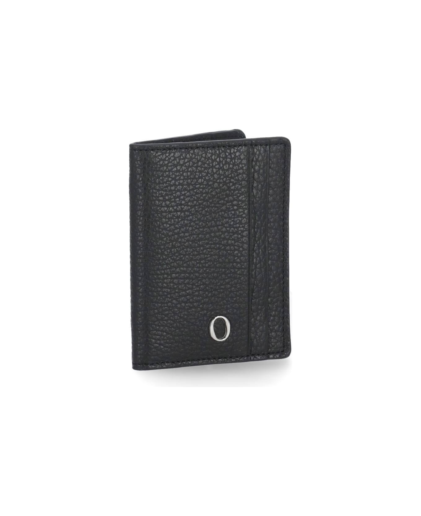 Orciani Chevrette Booklet Cardholder - Black