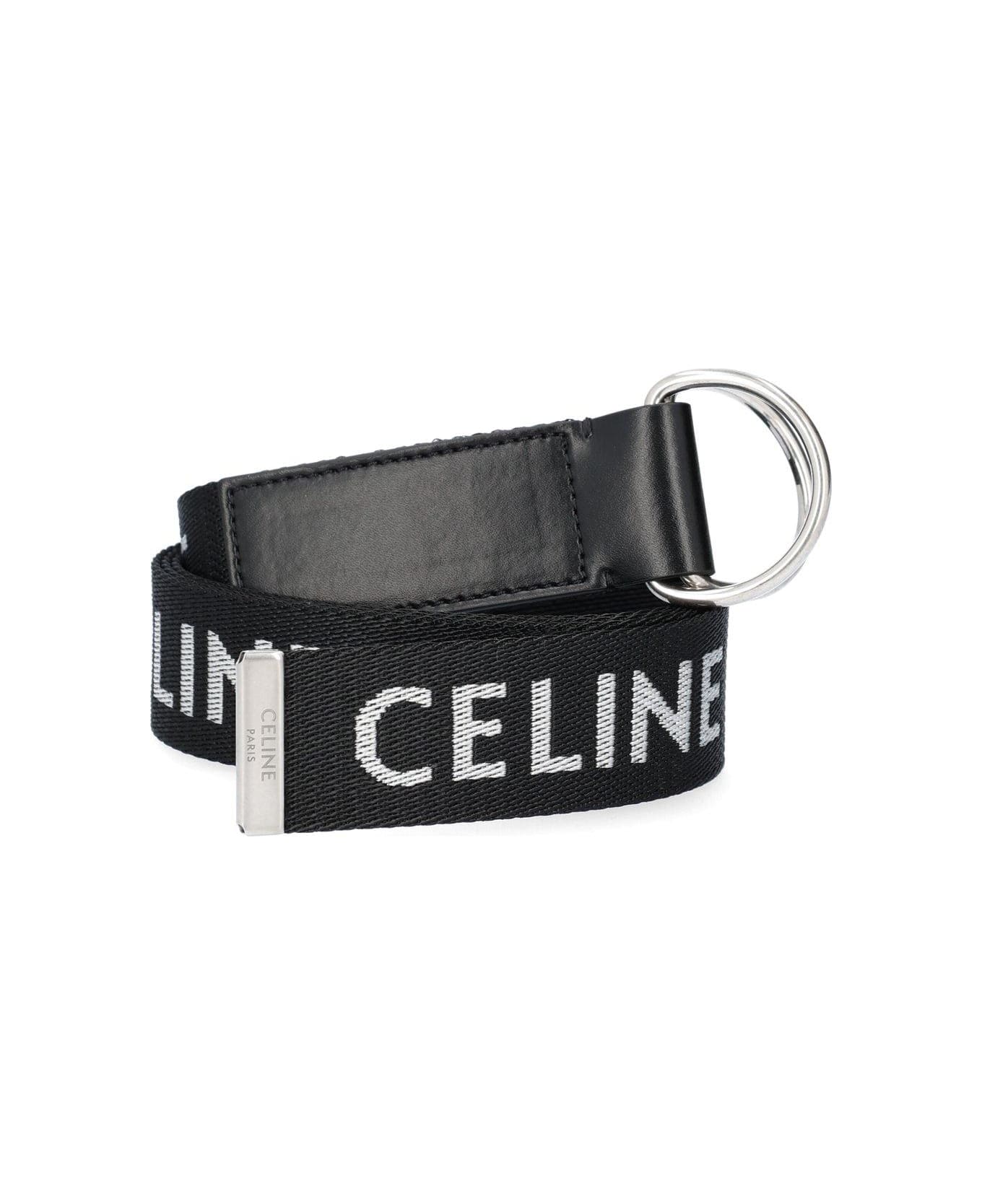 Celine Medium Double Ring Belt - Si Black