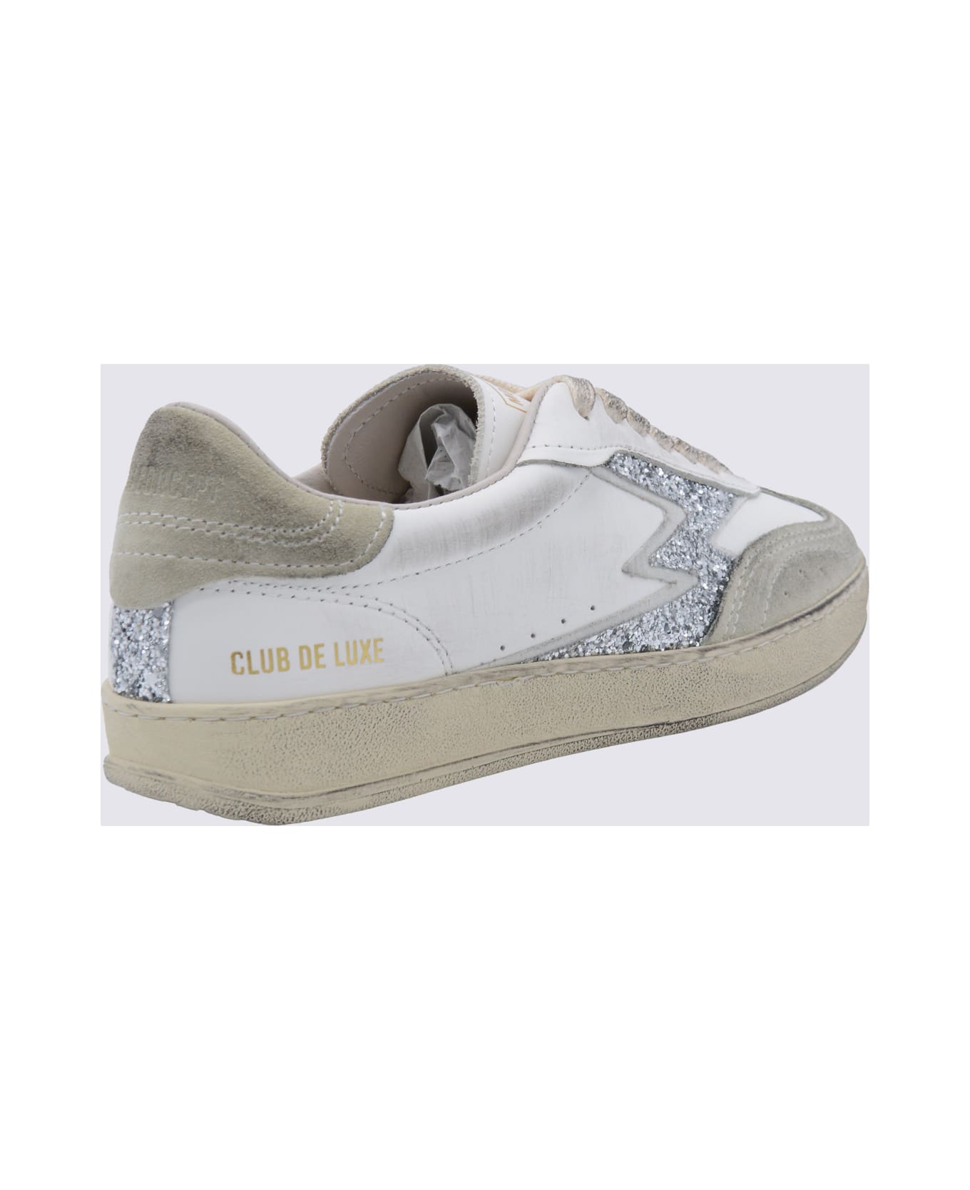 M.O.A. master of arts Silver And White Sneakers - Silver