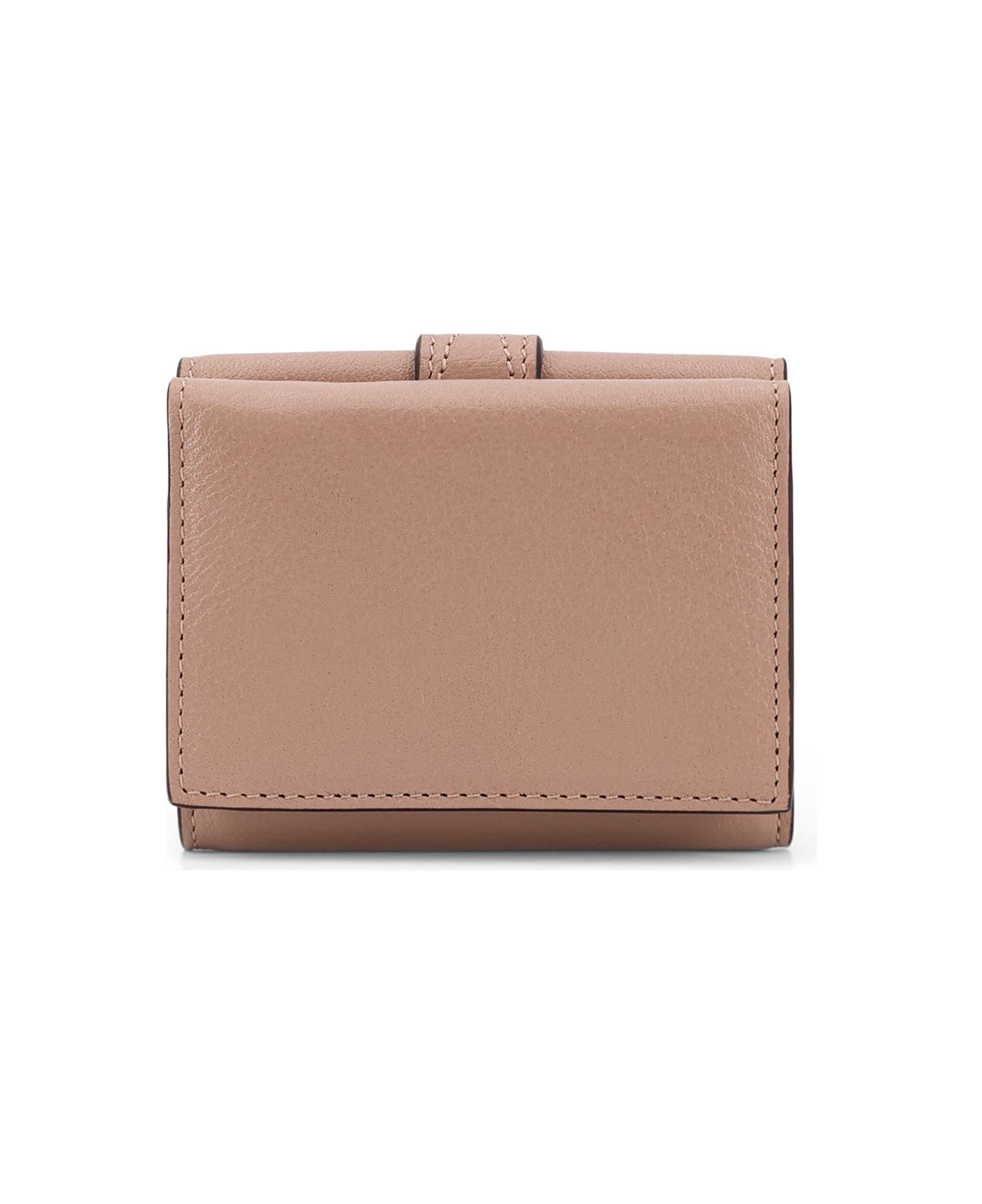 Chloé Paddington Trifold Leather Wallet - Earthy Pink