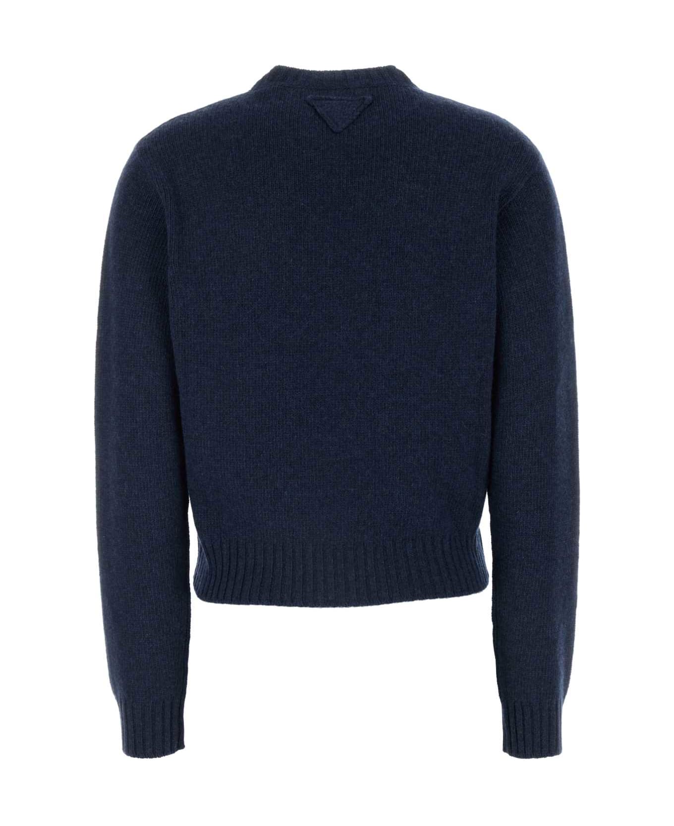 Prada Blue Cashmere Sweater - BLEU