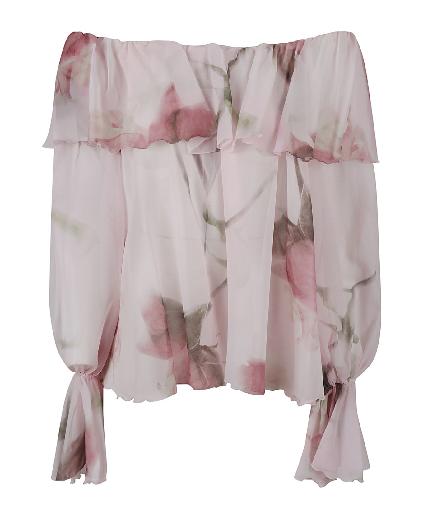 Blumarine Printed Silk Blouse - Multicolor
