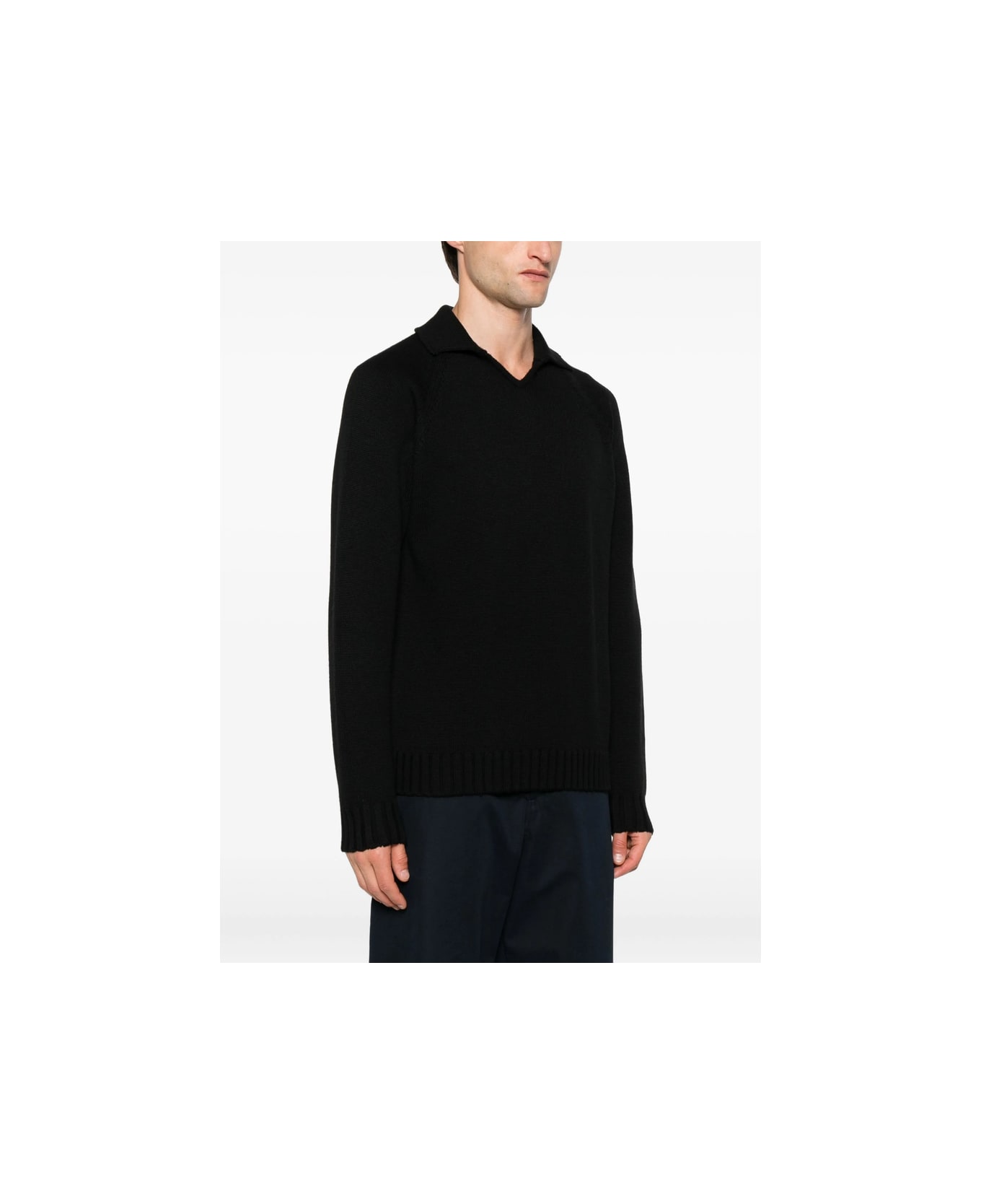 Zanone Sweater - BLACK
