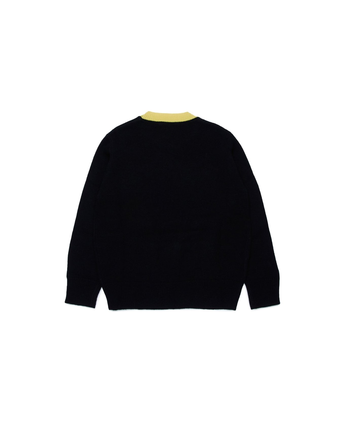 Marni Logo Intarsia-knit Jumper - Black