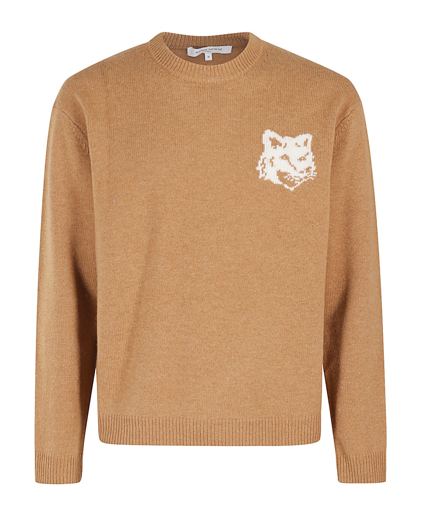 Maison Kitsuné Fox Head Intarsia Comfort Jumper - Sequoia