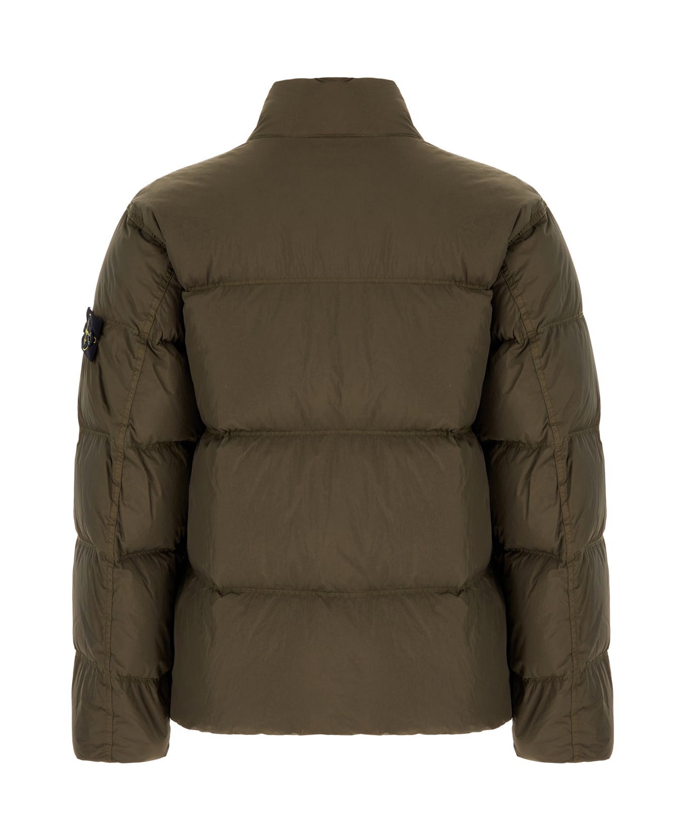 Stone Island Mud Nylon Down Jacket - MILITARY GREEN