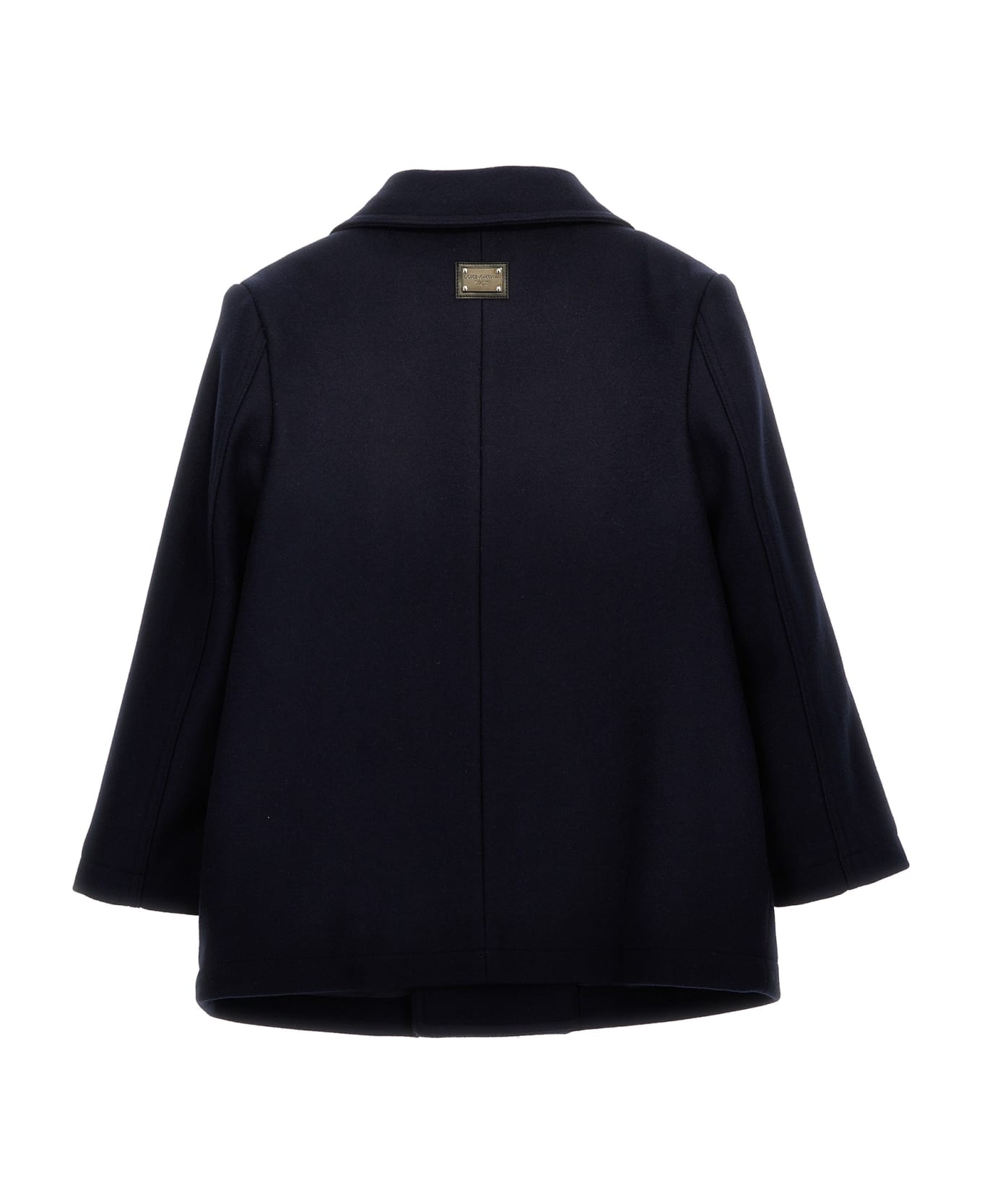 Dolce & Gabbana Double Breasted Wool Coat - Blue コート＆ジャケット