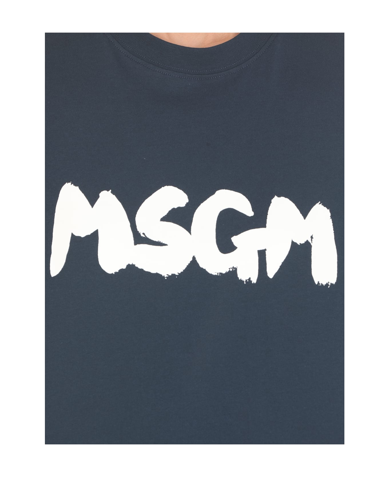 MSGM T-shirt With Logo - Blue