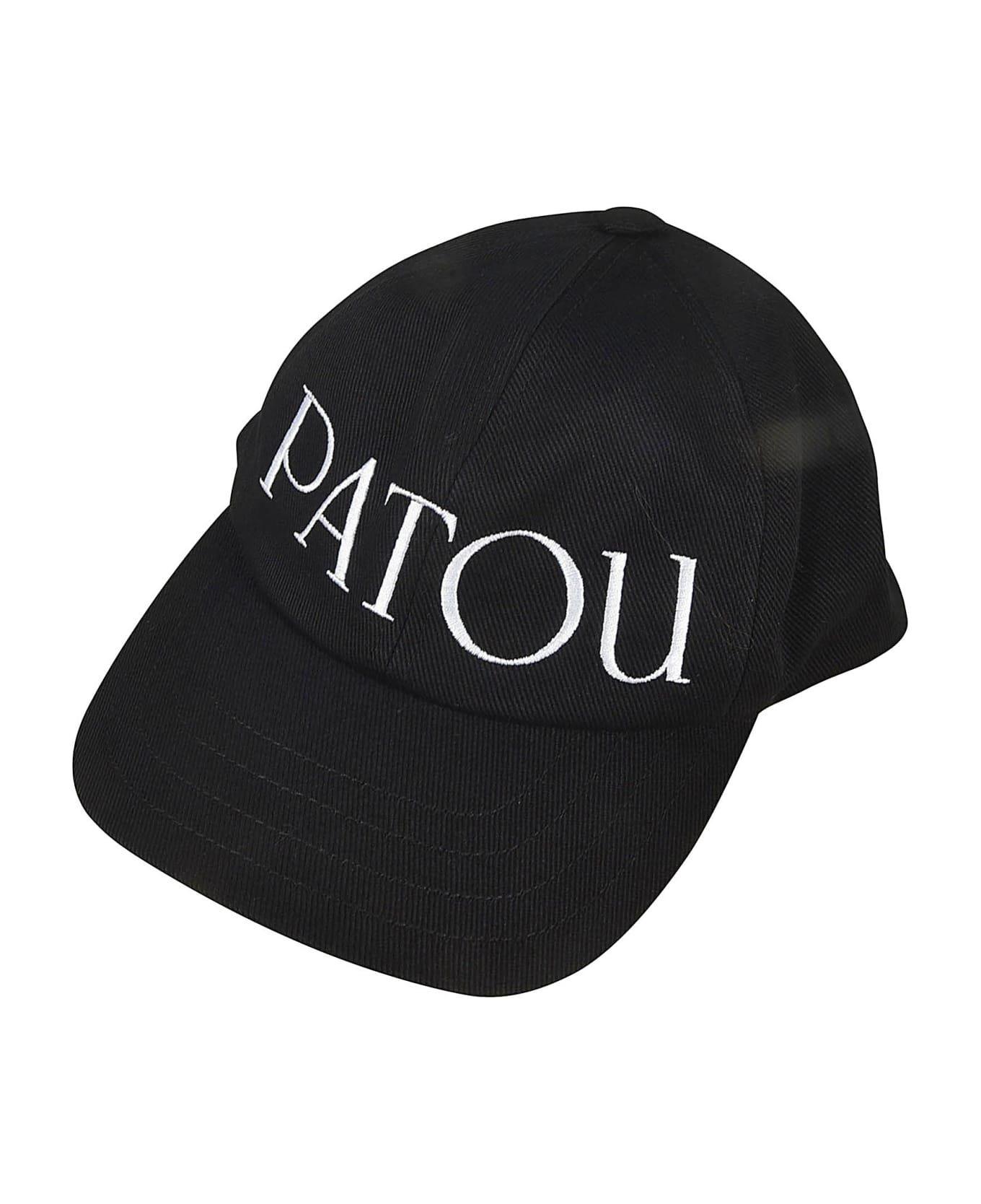 Patou Logo Baseball Cap - Black 帽子