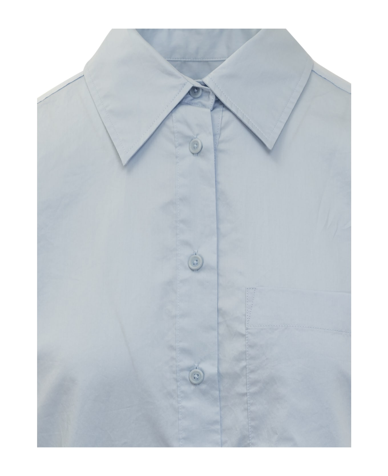 J.W. Anderson Crystal Hem Shirt Dress - PALE BLUE