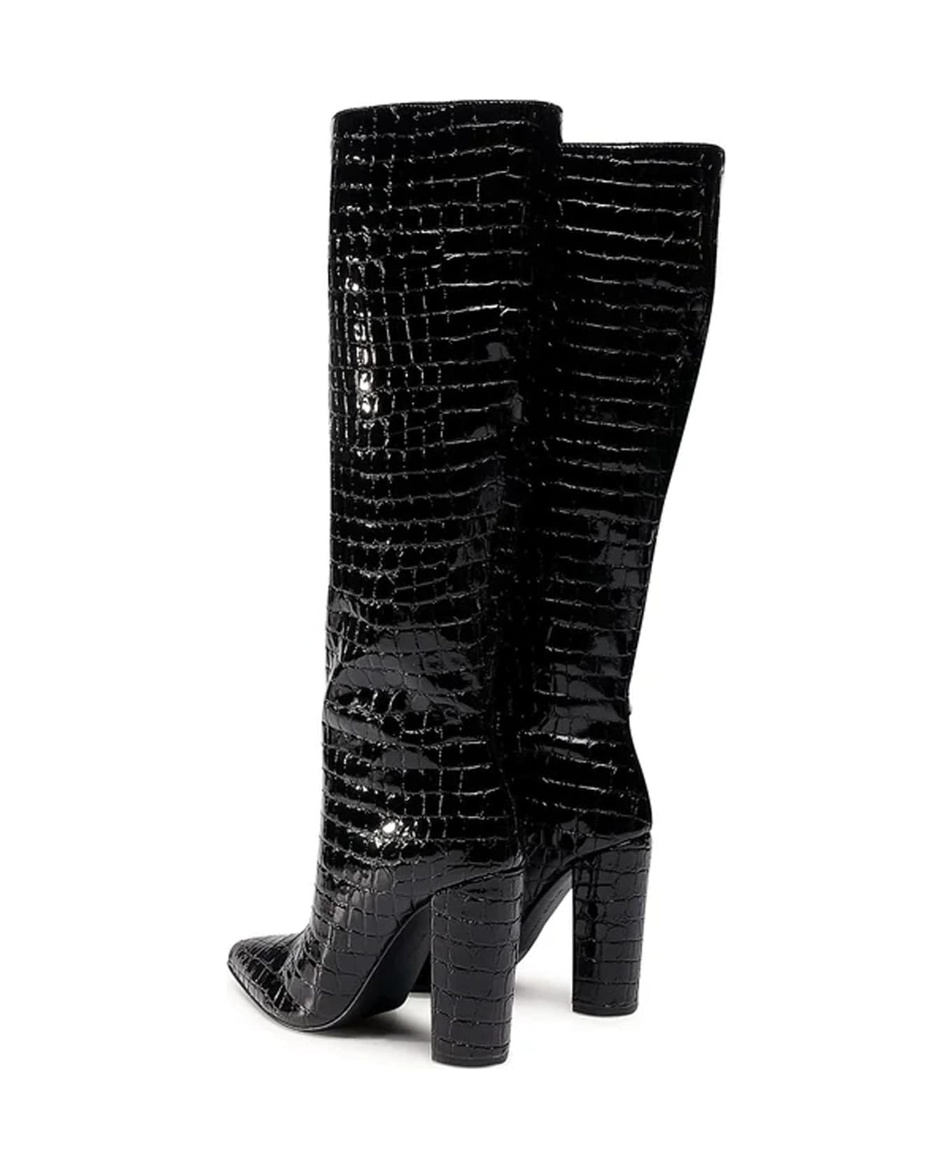 Steve Madden Leather Boots - Black ブーツ