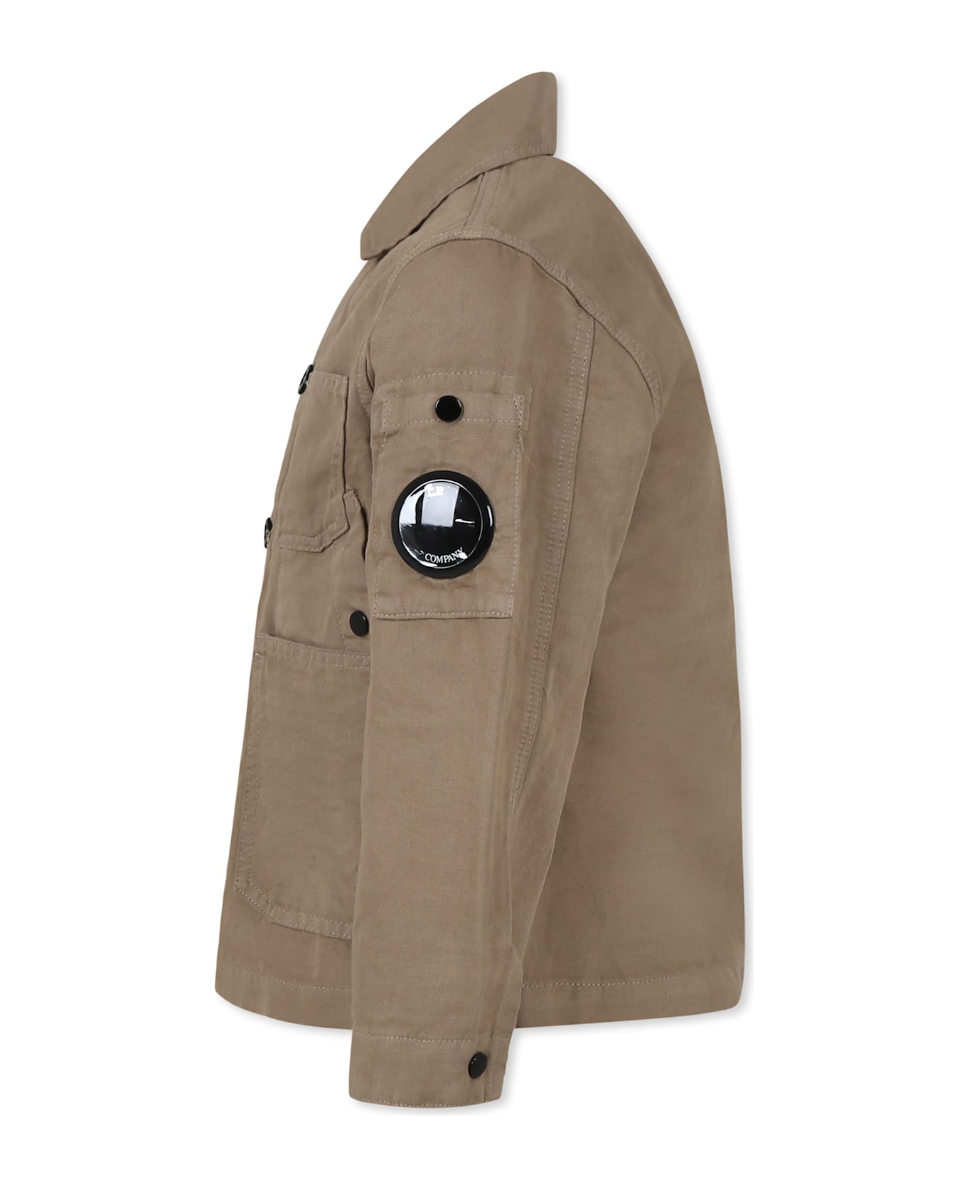 C.P. Company Undersixteen Beige Jacket For Boy - Beige