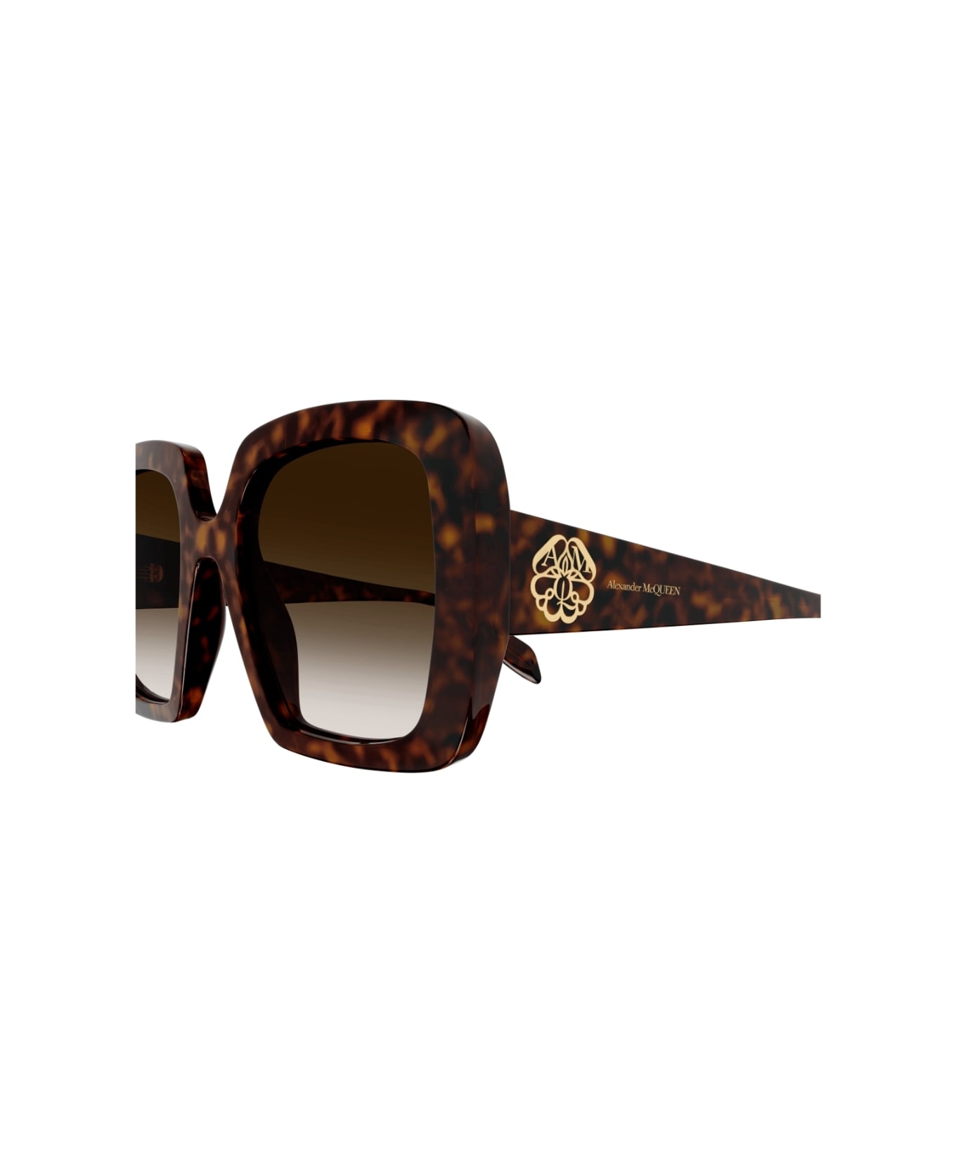 Alexander McQueen Eyewear AM078S 002 Sunglasses - Tartarugato