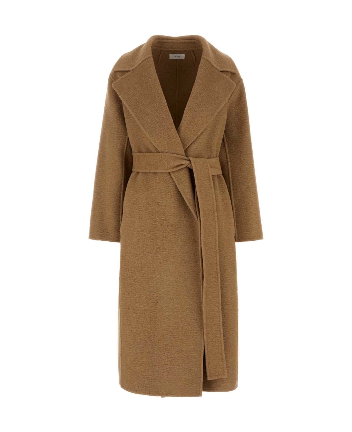 The Row Camel Camel Malika Coat - CAMEL