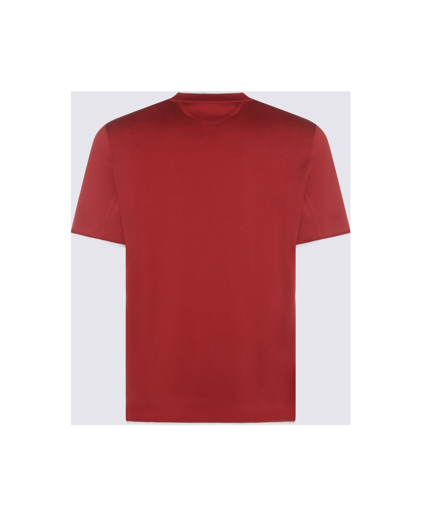 Brunello Cucinelli Cherry Cotton T-shirt - Red