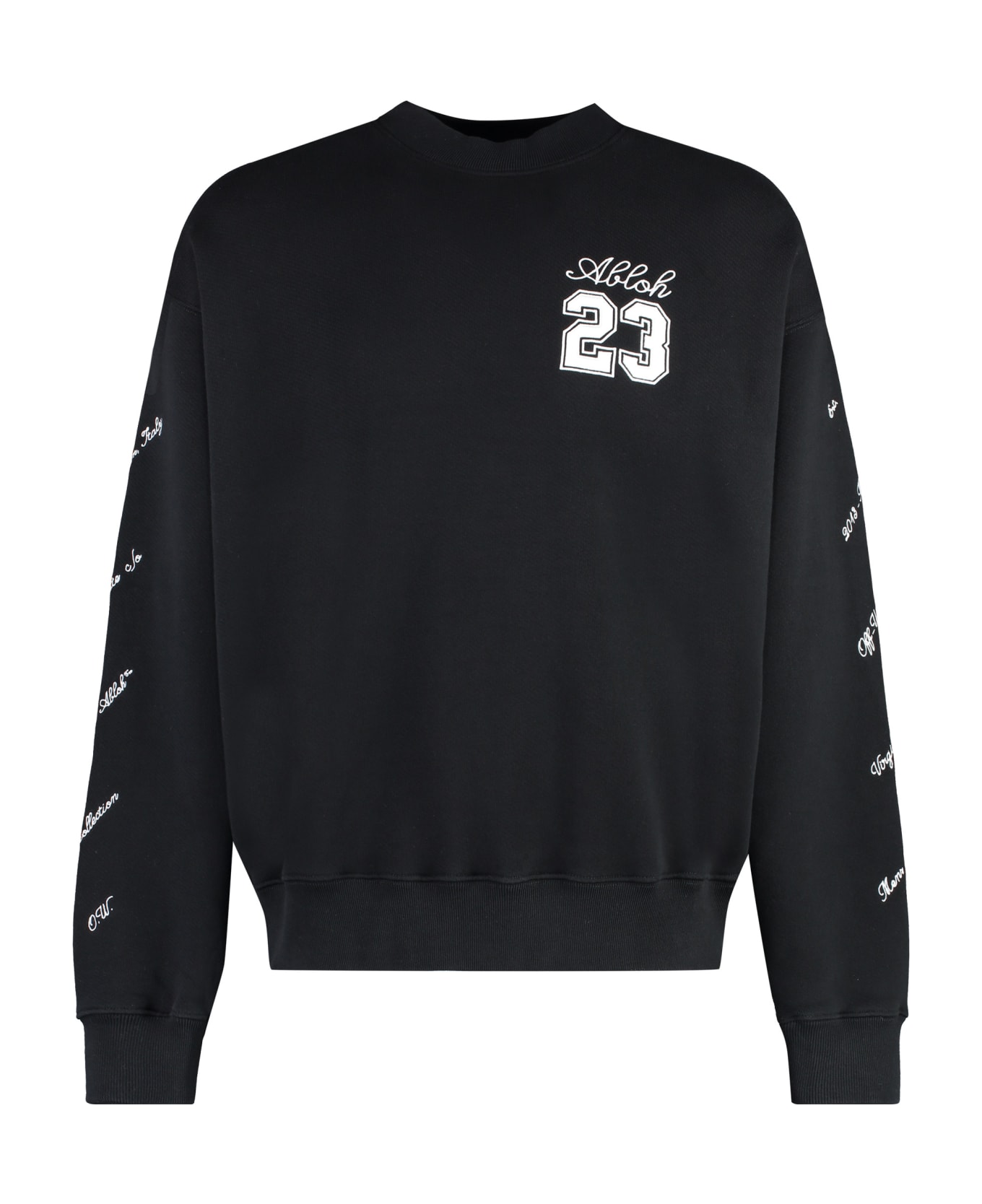 Off-White 23 Logo Skate Sweatshirt - black フリース