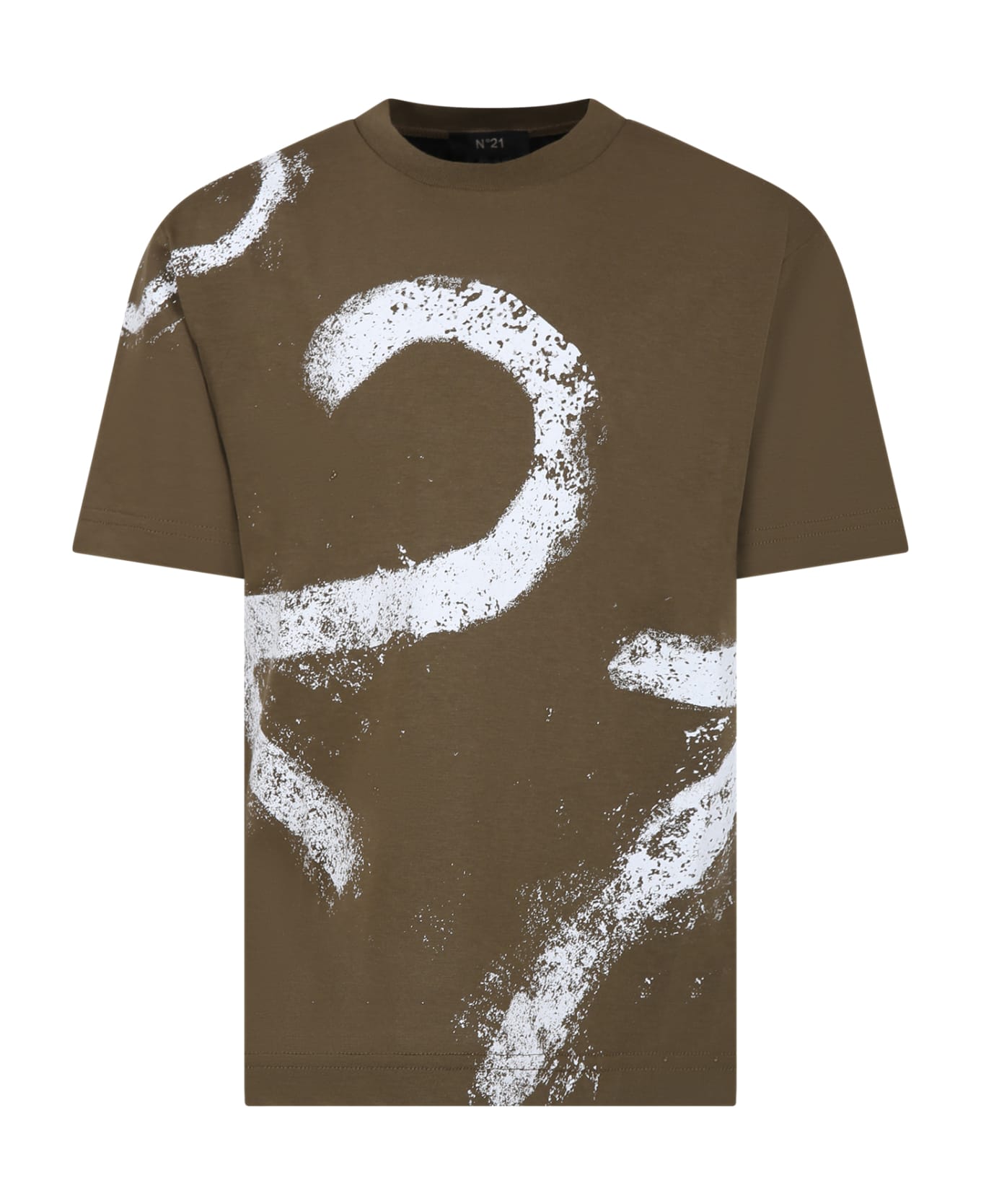 N.21 Multicolor T-shirt For Kids - Black Tシャツ＆ポロシャツ
