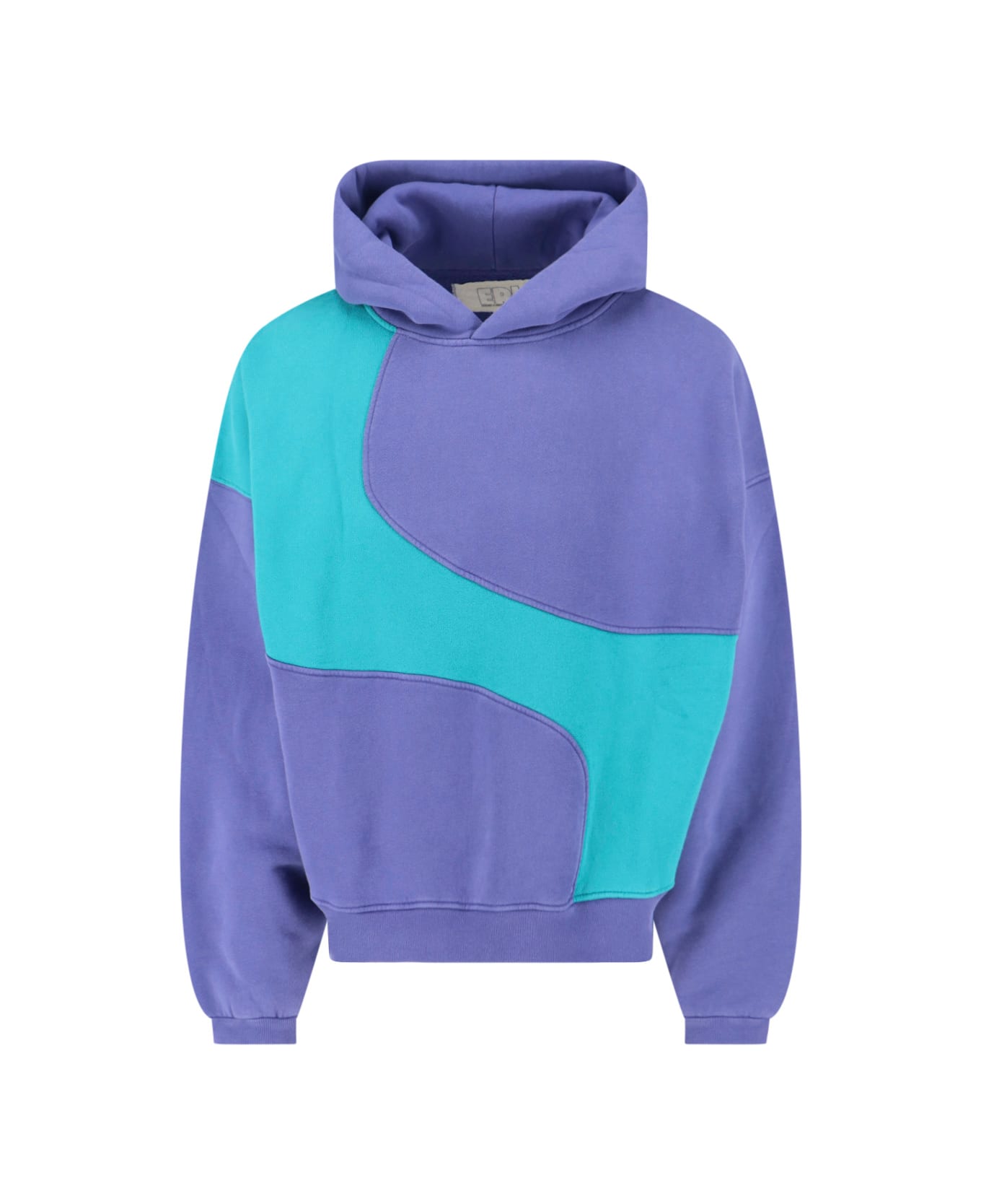 ERL "swirl" Two-tone Sweatshirt - Purple