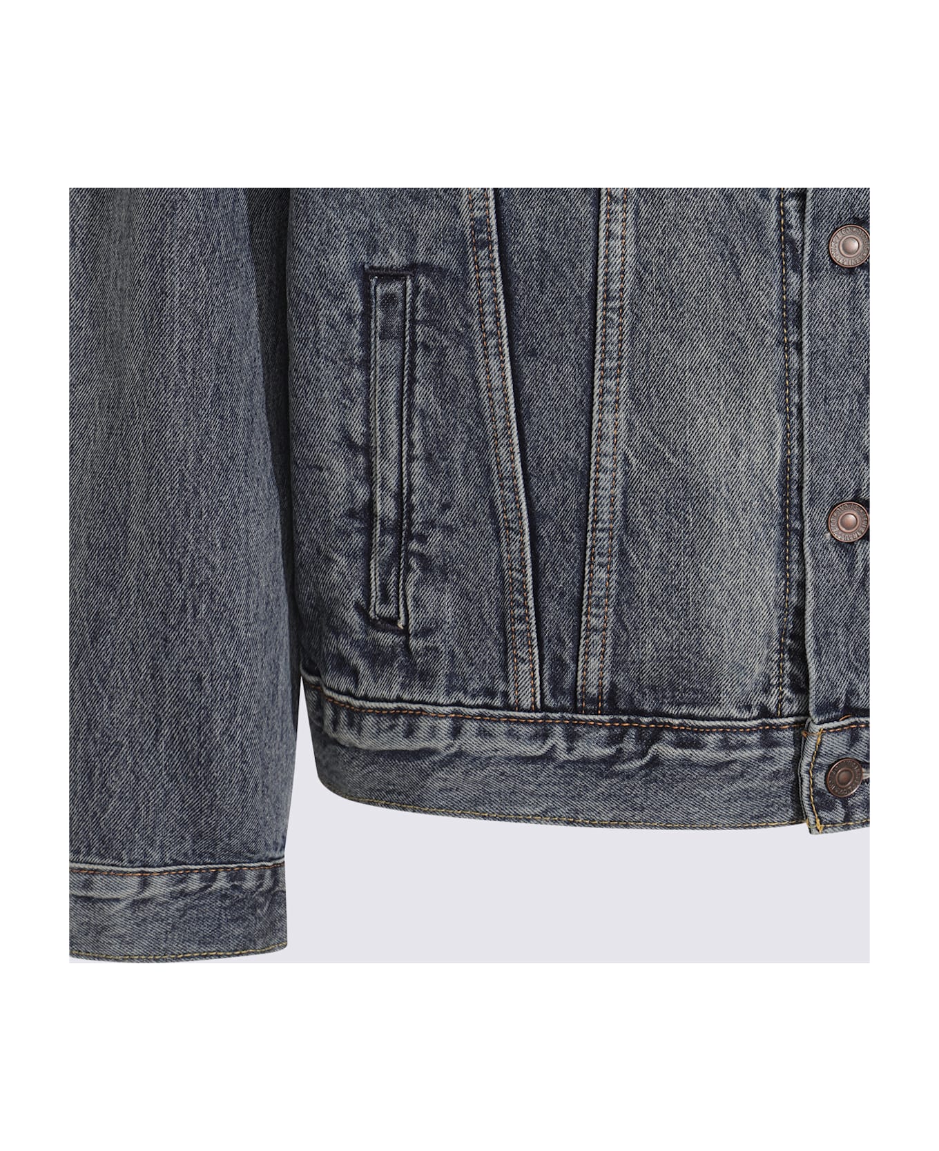 Levi
s Blue Cotton Denim Jacket - Broadway Terrace Trucker