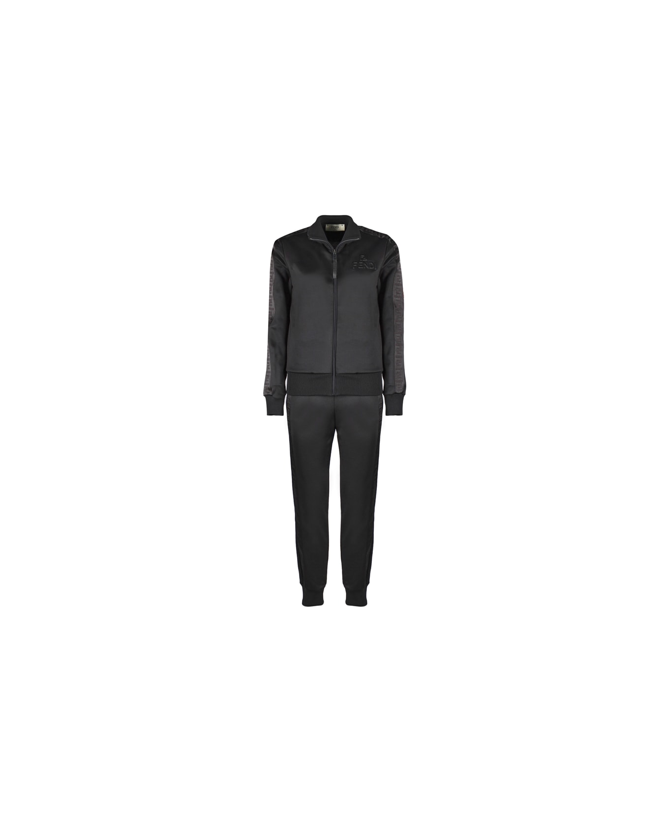 Fendi Cotton Blend Jogging Suit - Nero