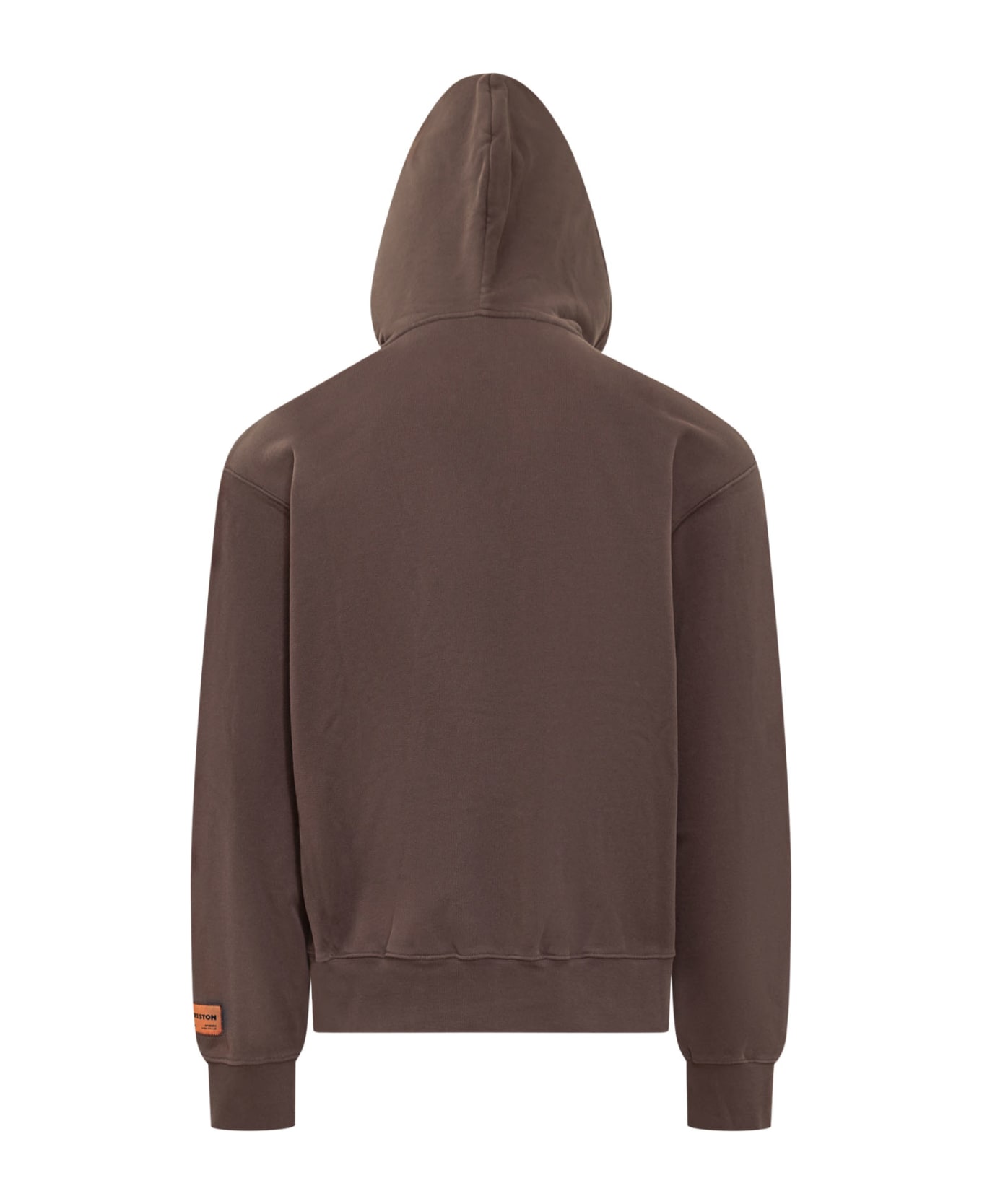 HERON PRESTON Hoodie With Print - BROWN PURPLE