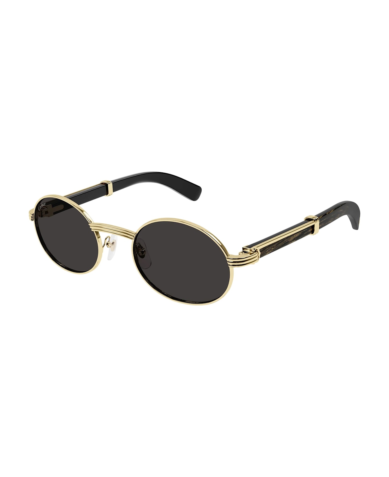 Cartier Eyewear Première De Cartier Ct0464s-001 - Gold / Black Sunglasses - gold/black