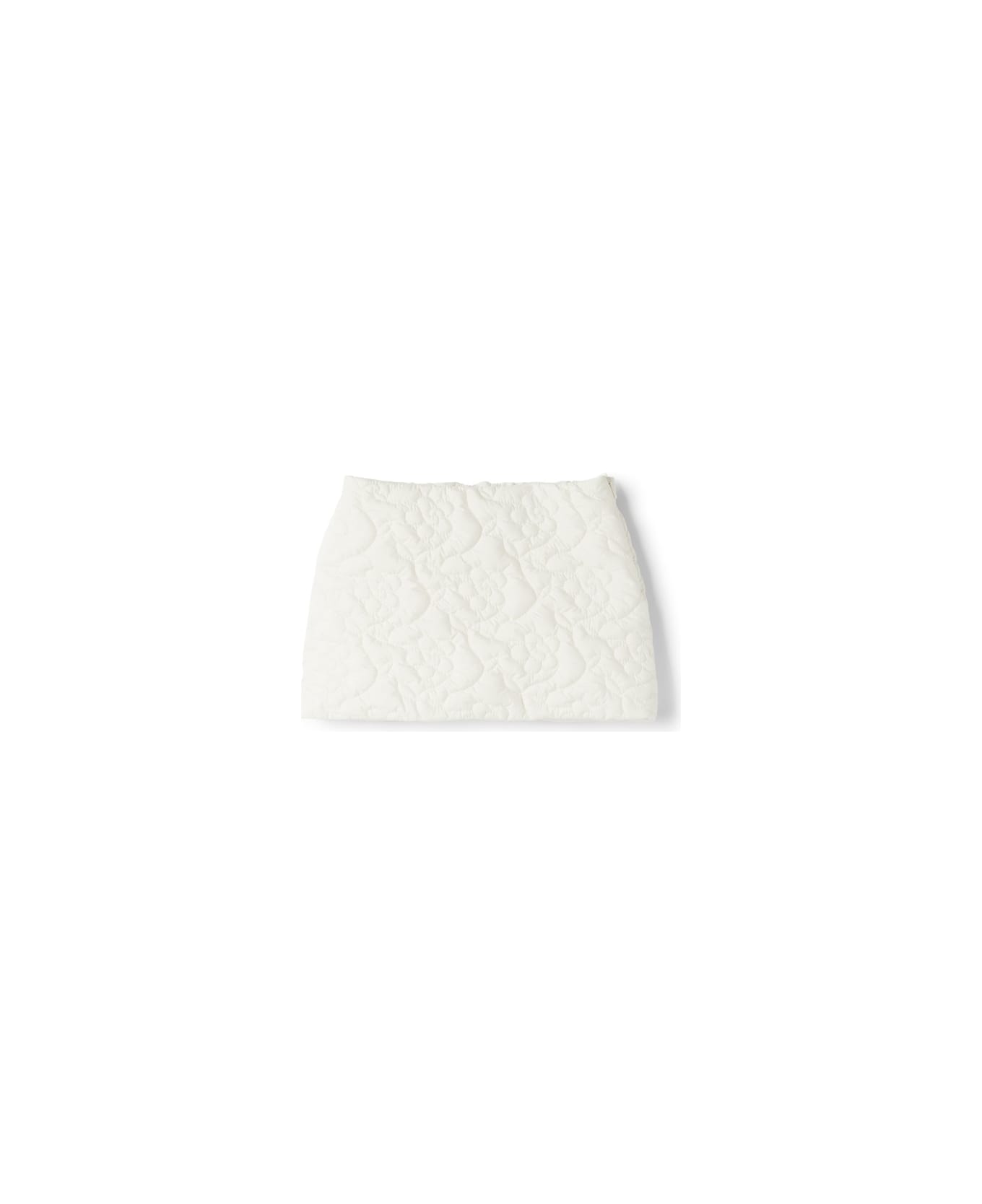 Il Gufo Quilted Skirt - WHITE