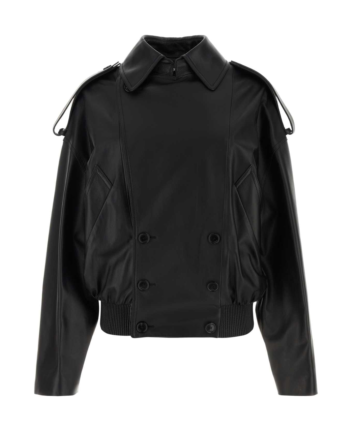 Loewe Black Nappa Leather Jacket - BLACK