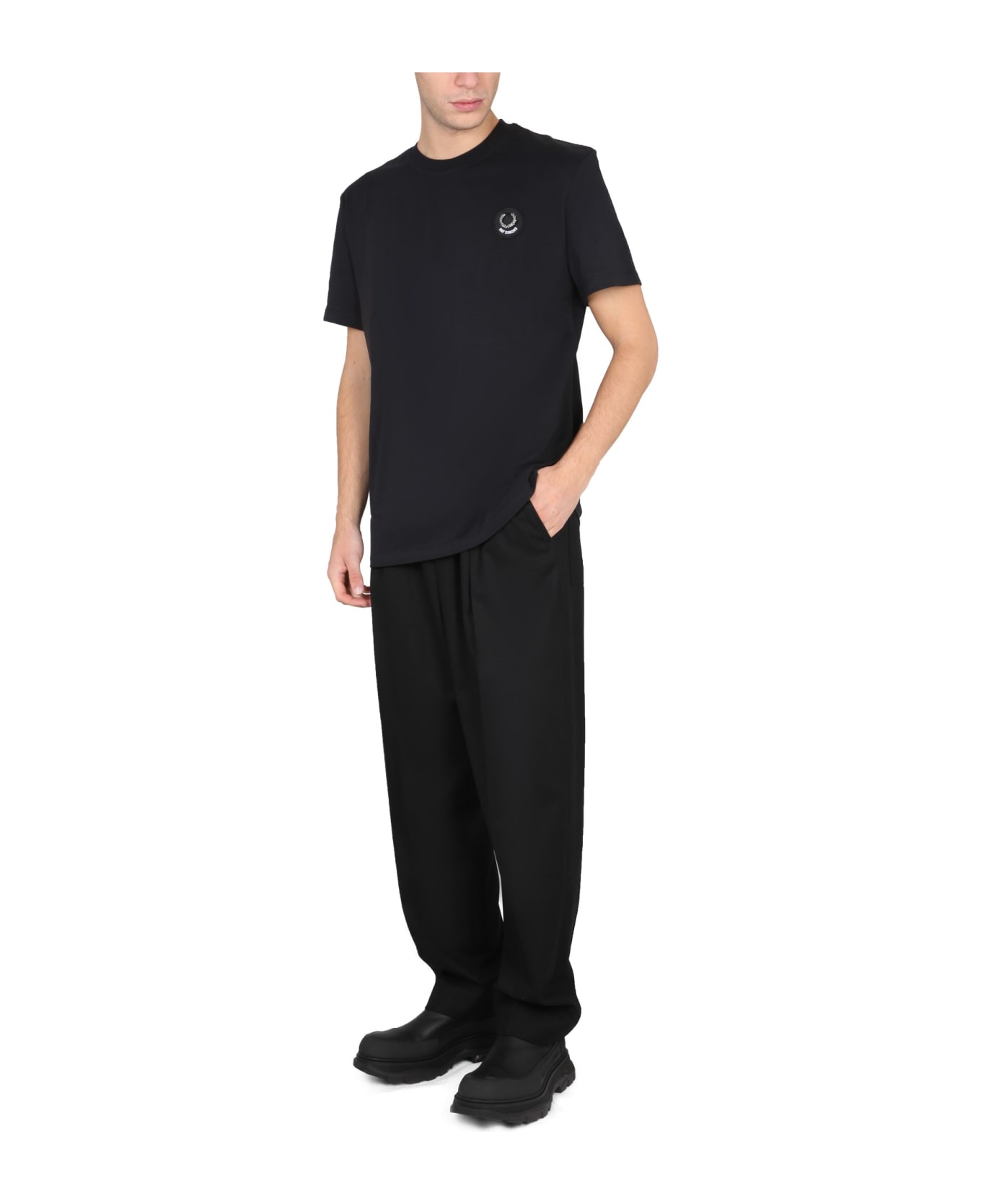 Fred Perry by Raf Simons T-shirt With Logo - NERO