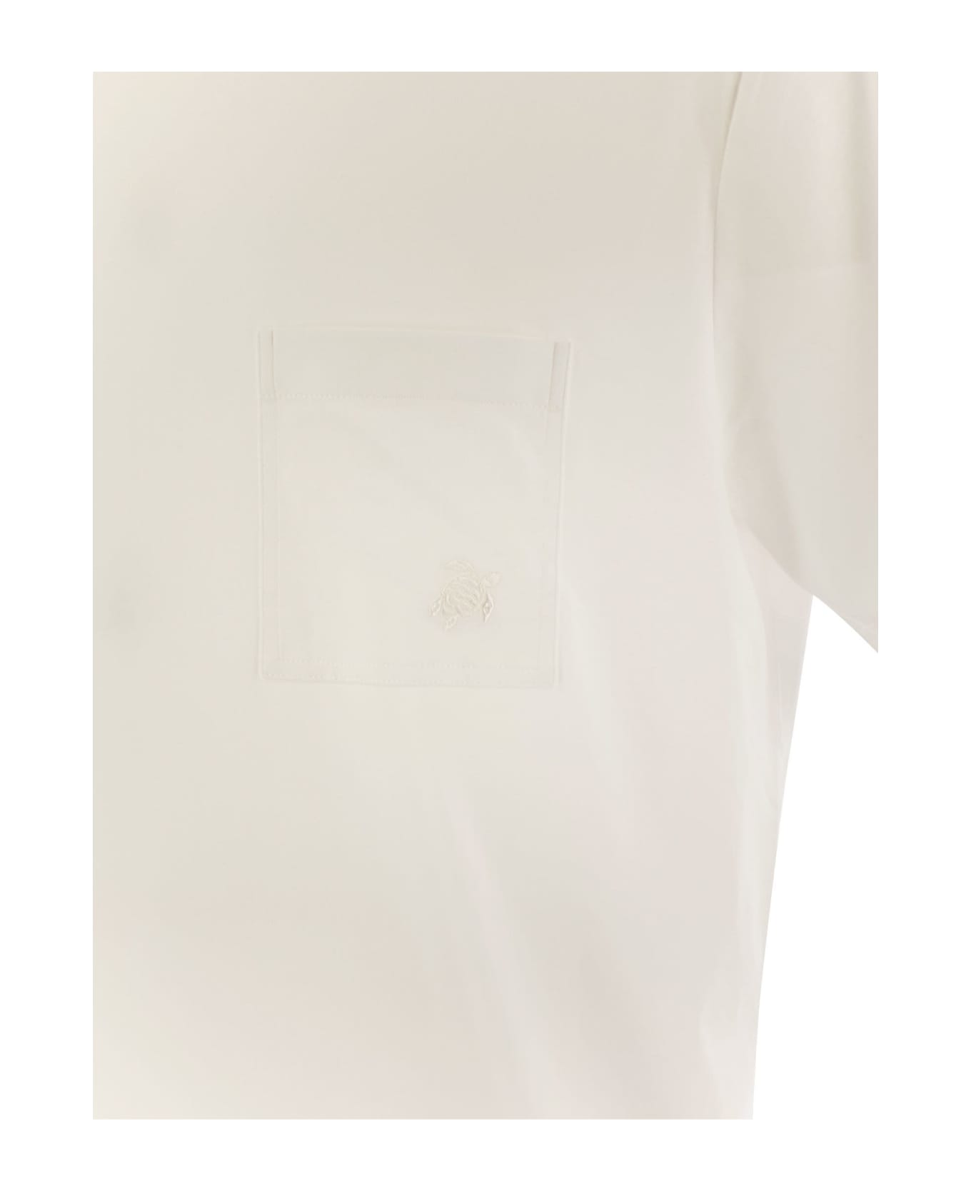 Vilebrequin Cotton T-shirt With Pocket - White