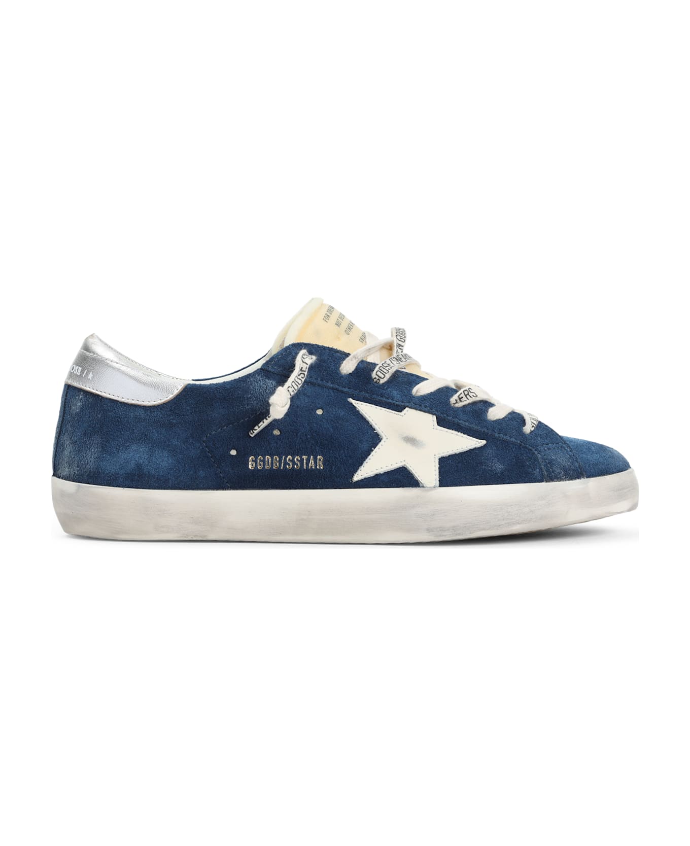 Golden Goose Superstar Sneakers - Aviator Blue Cream Silver