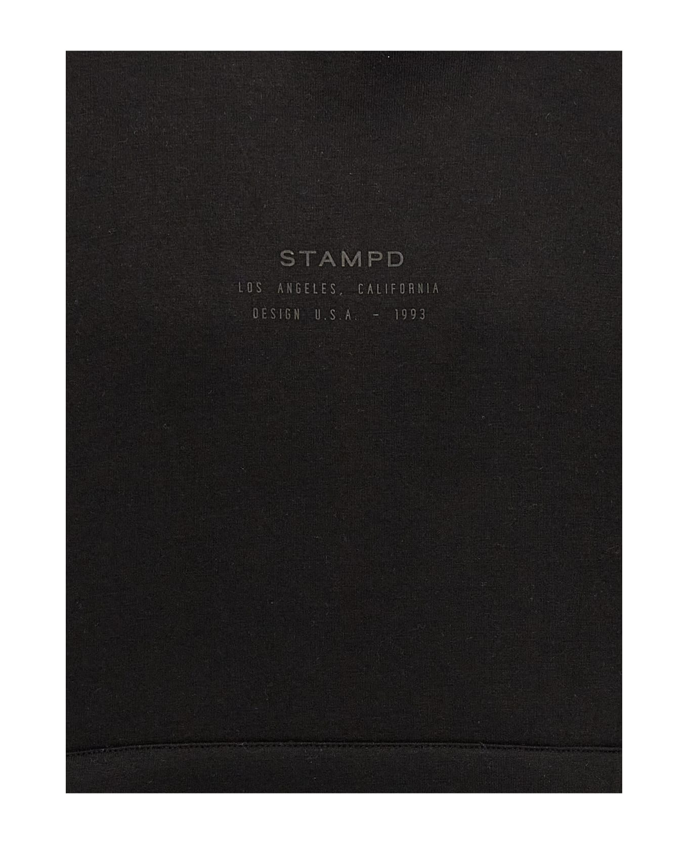 Stampd 'stacked Logo' Hoodie - Black   フリース