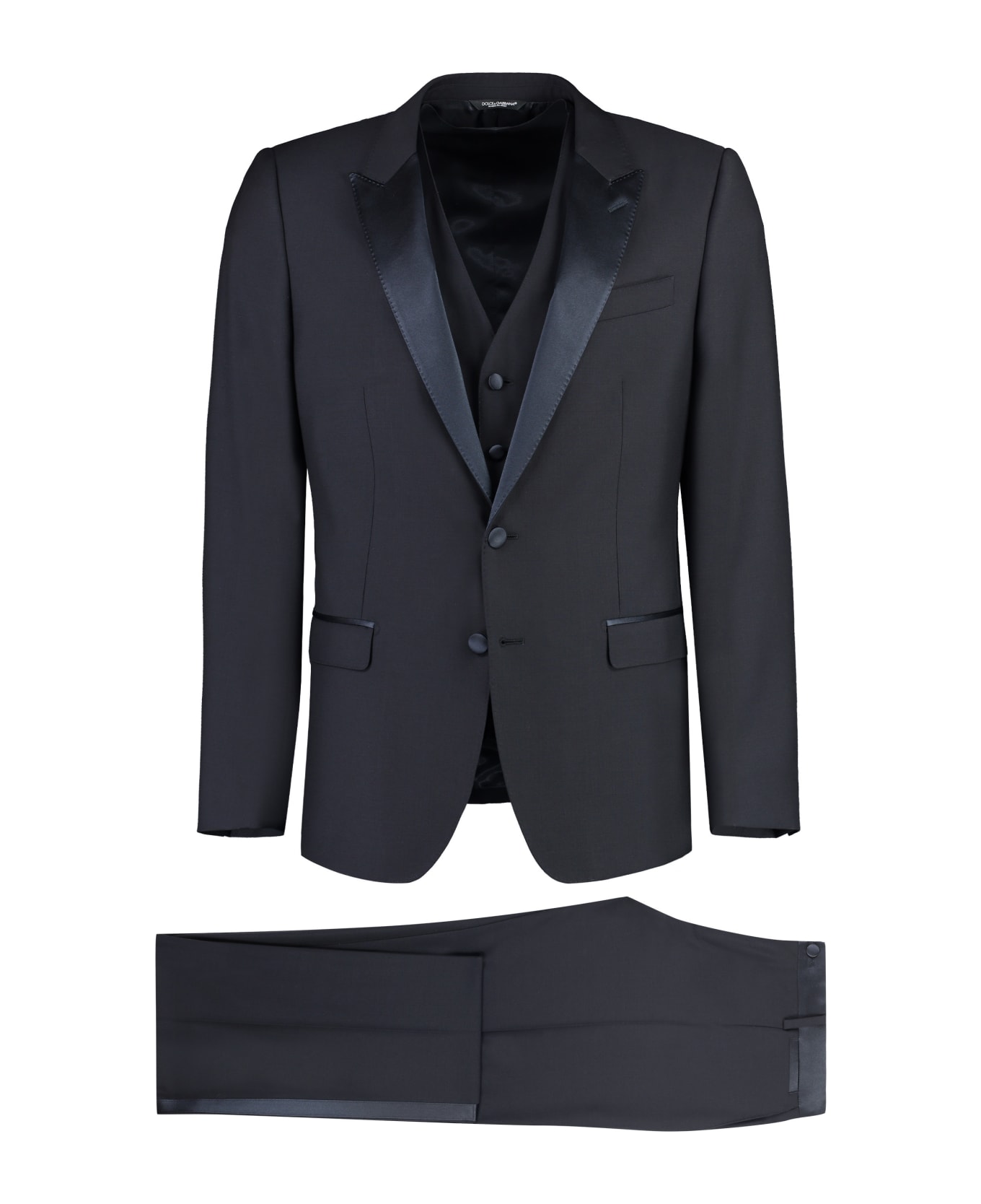 Dolce & Gabbana Wool And Silk Three-pieces Suit - Blue スーツ