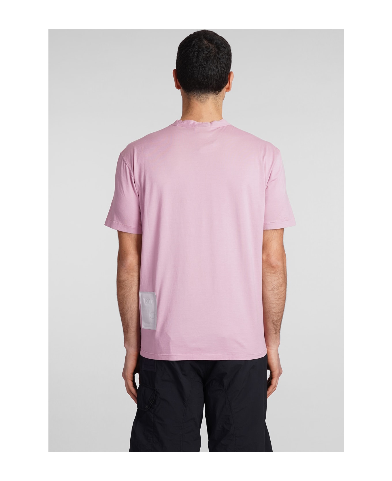 Ten C T-shirt In Rose-pink Cotton - rose-pink